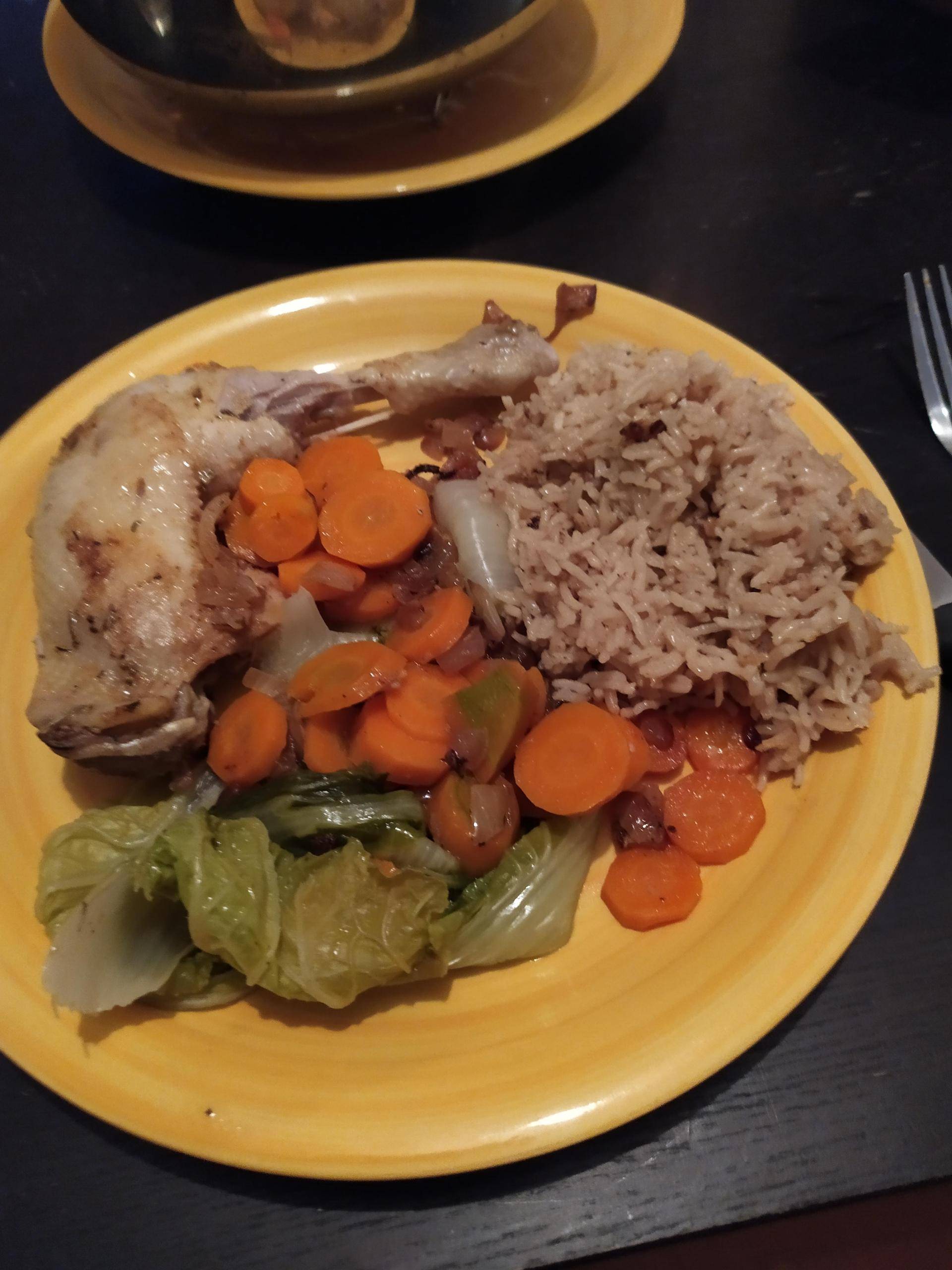 Cuisse de poulet en papillote de chou et son riz - Recette Cookeo | Moulinex