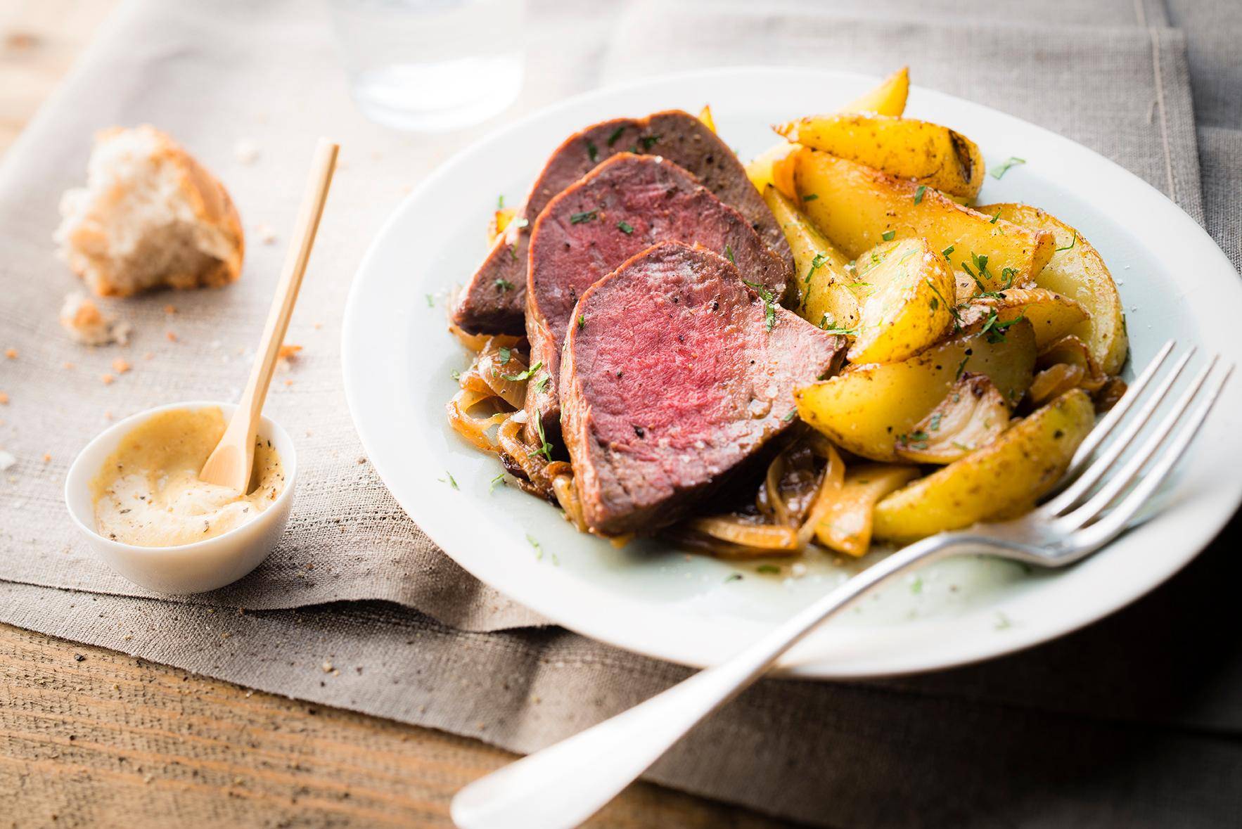 Rôti de boeuf à la moutarde - Recette Cookeo | Moulinex