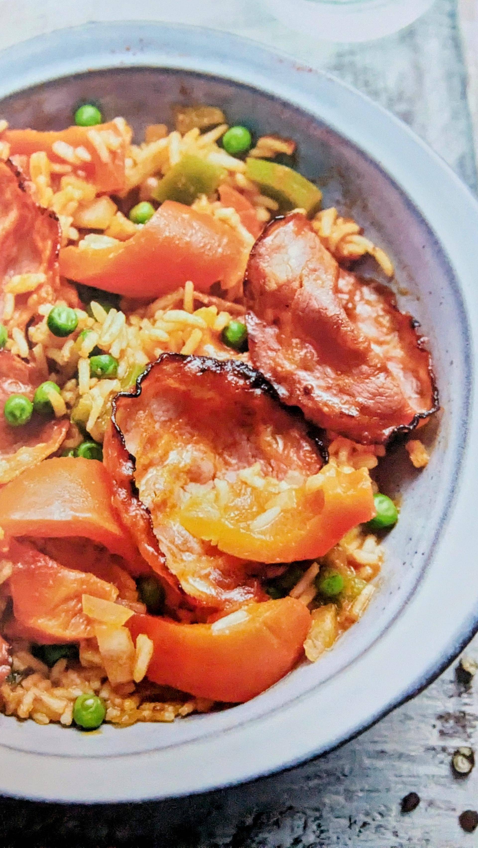 Riz épicé au chorizo - Recette Companion Connect XL | Moulinex