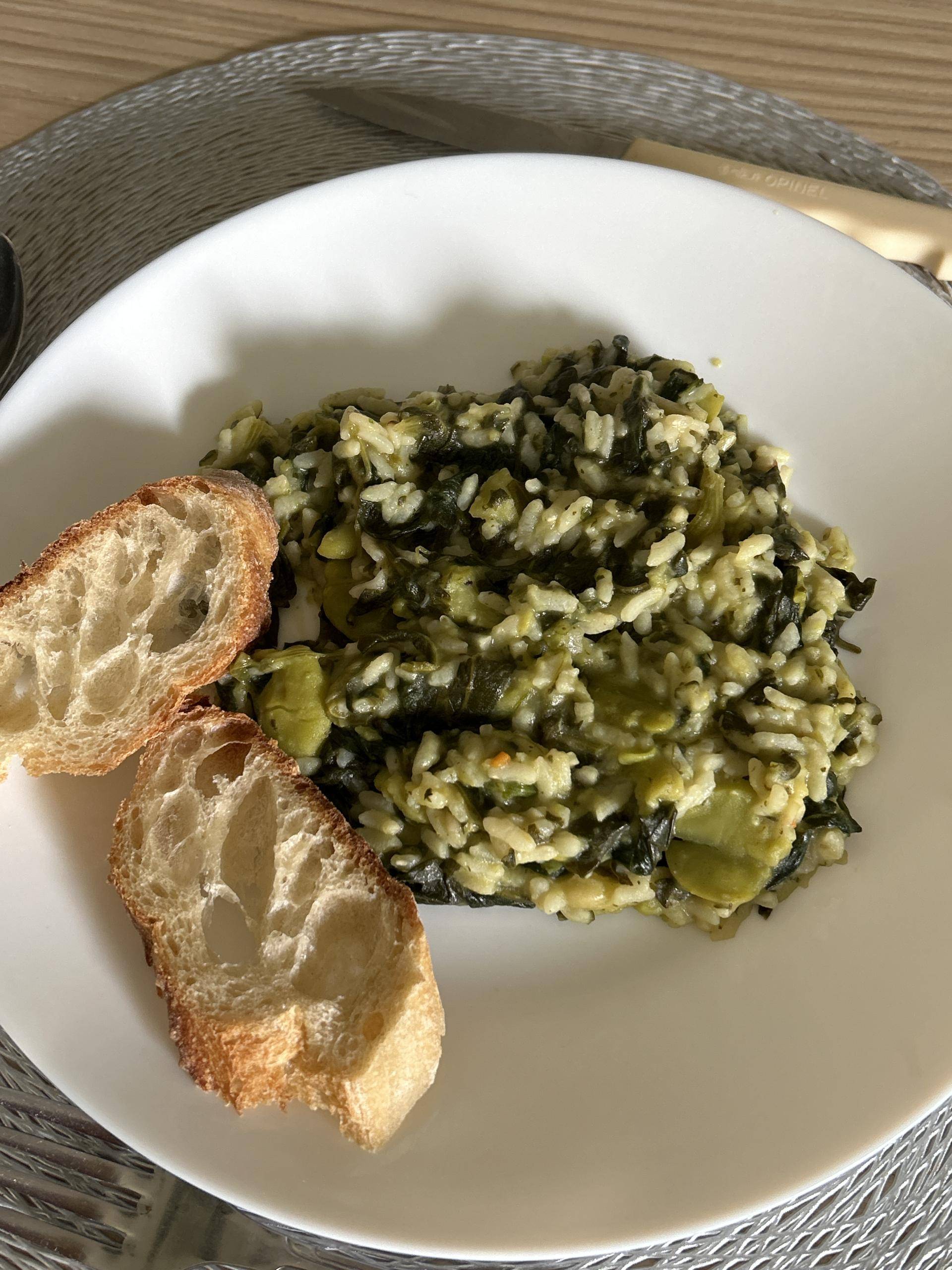 Risotto épinards et fèves - Recette Cookeo | Moulinex