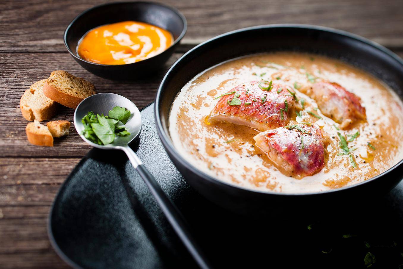 Soupe de rouget et roussette - Recette Cookeo | Moulinex