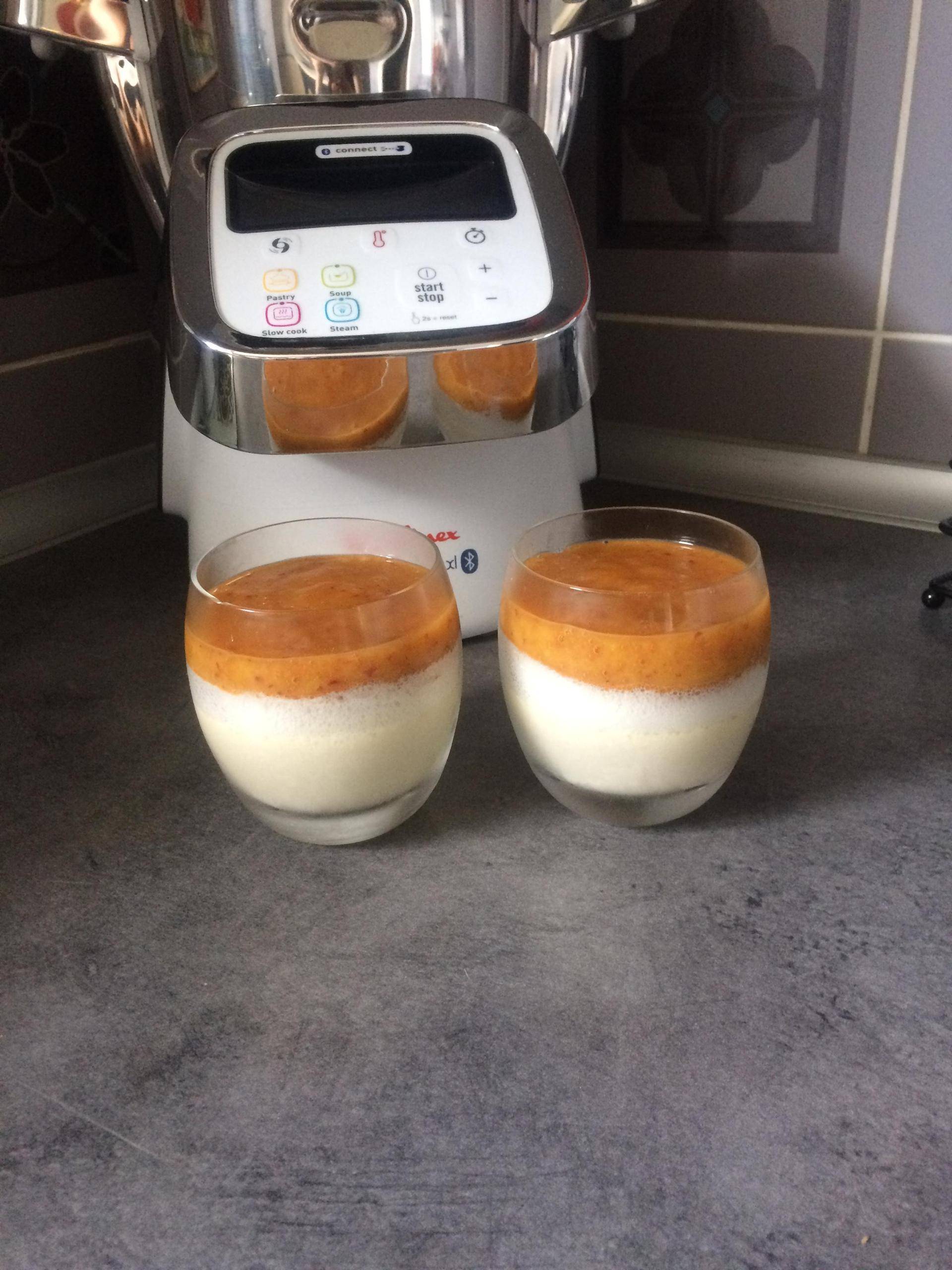 Pannacotta lait de coco - Recette Companion Connect XL | Moulinex