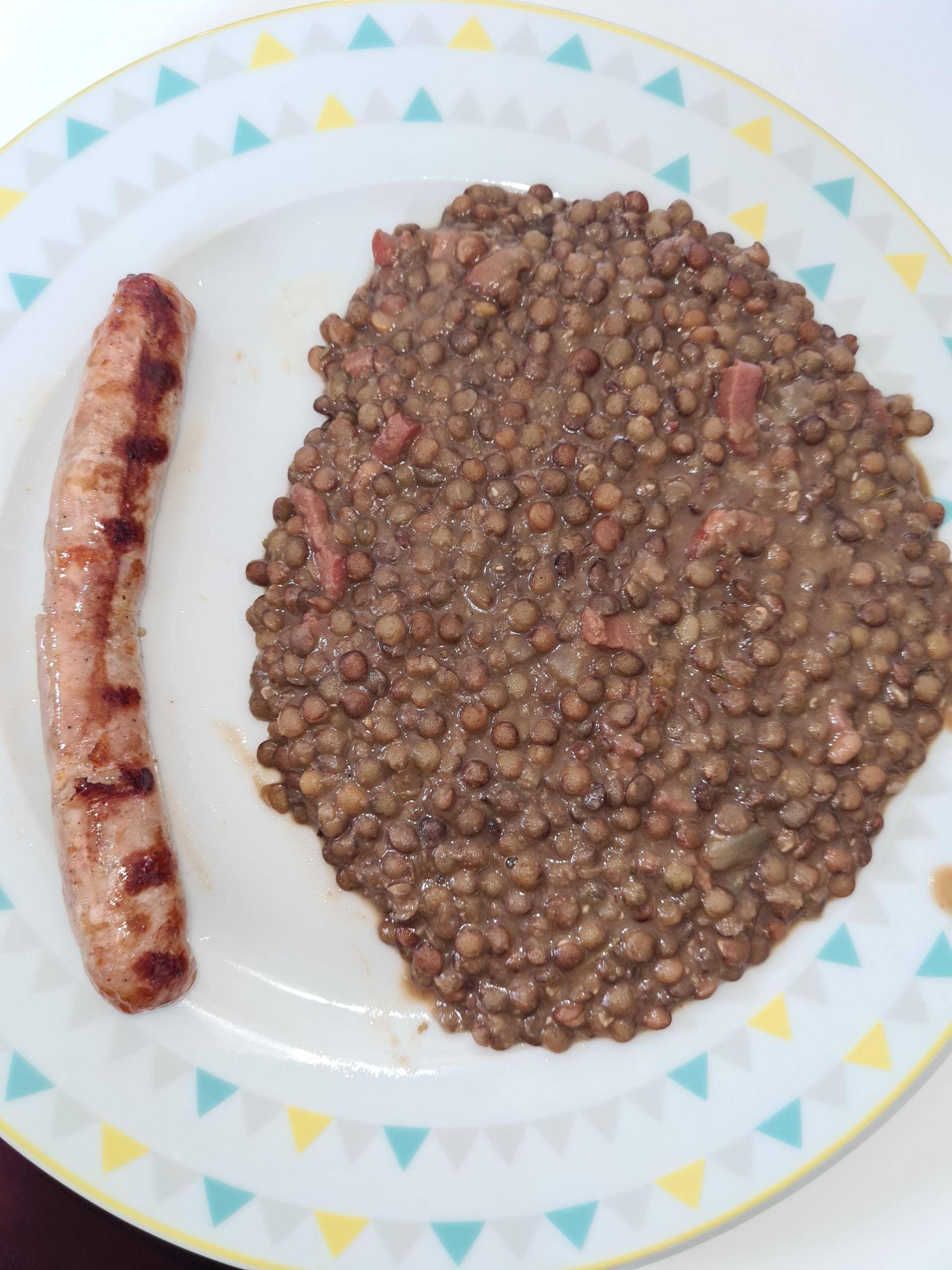 Lentilles aux lardons - Recette Companion Connect XL | Moulinex