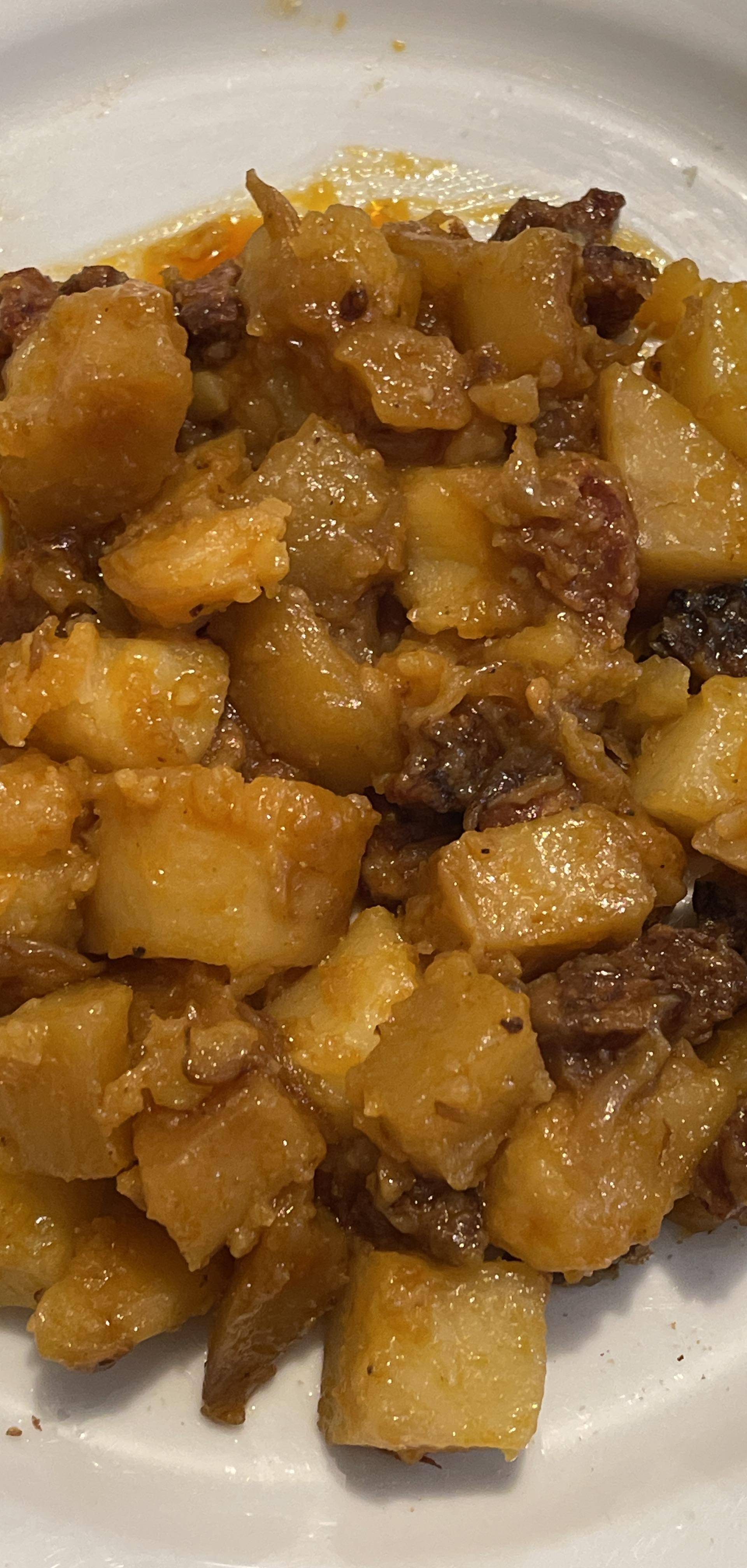 Pommes de terre au chorizo - Recette Cookeo | Moulinex