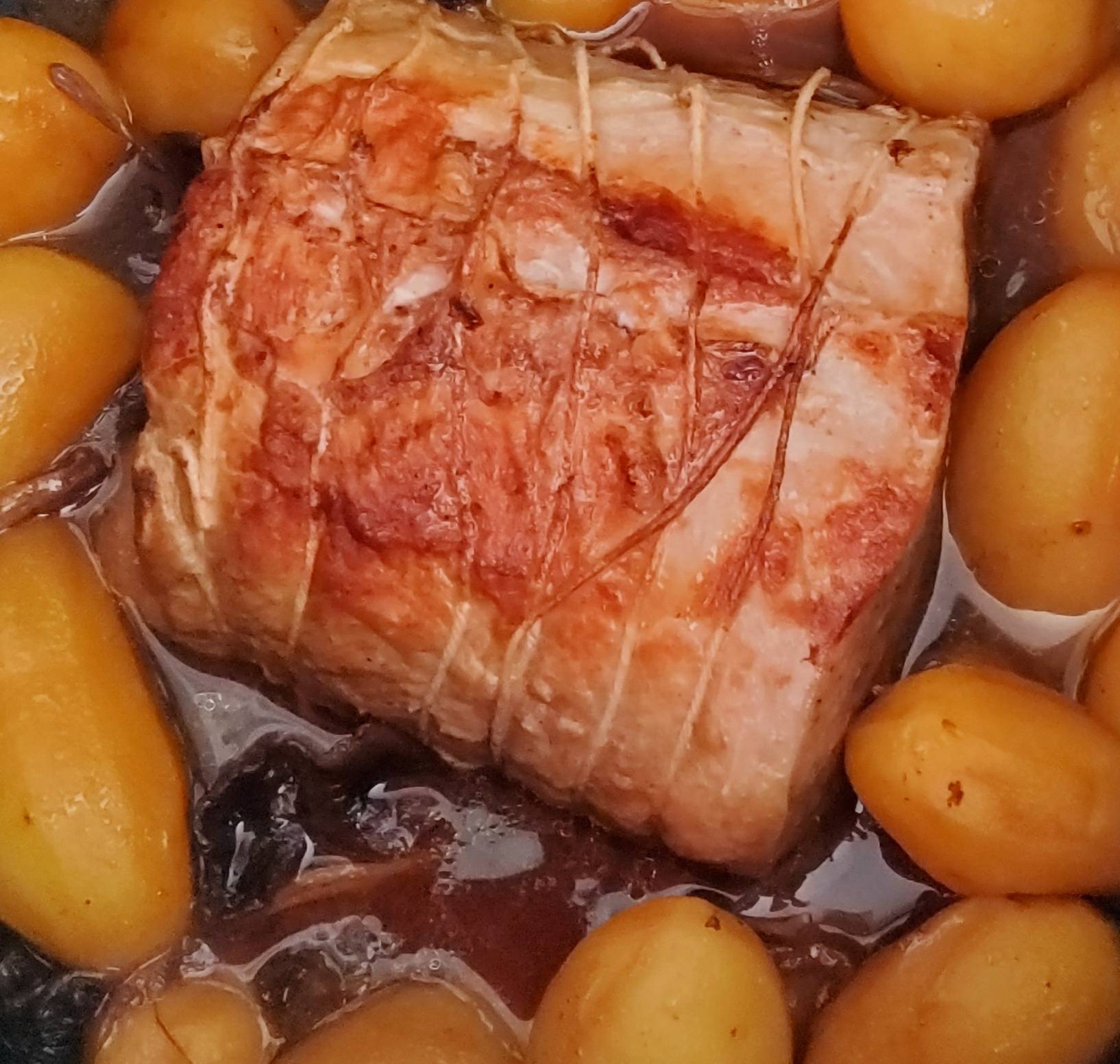 Roti de porc et ses pommes de terre fondantes - Recette Cookeo | Moulinex