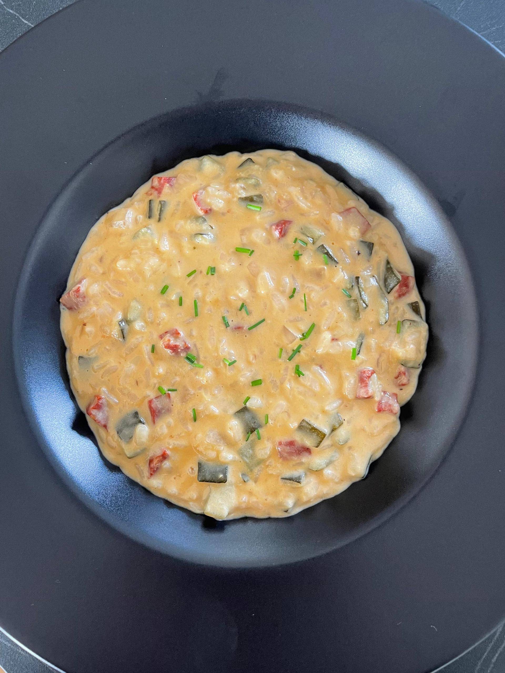Risotto chorizo, courgette et mascarpone - Recette Cookeo | Moulinex