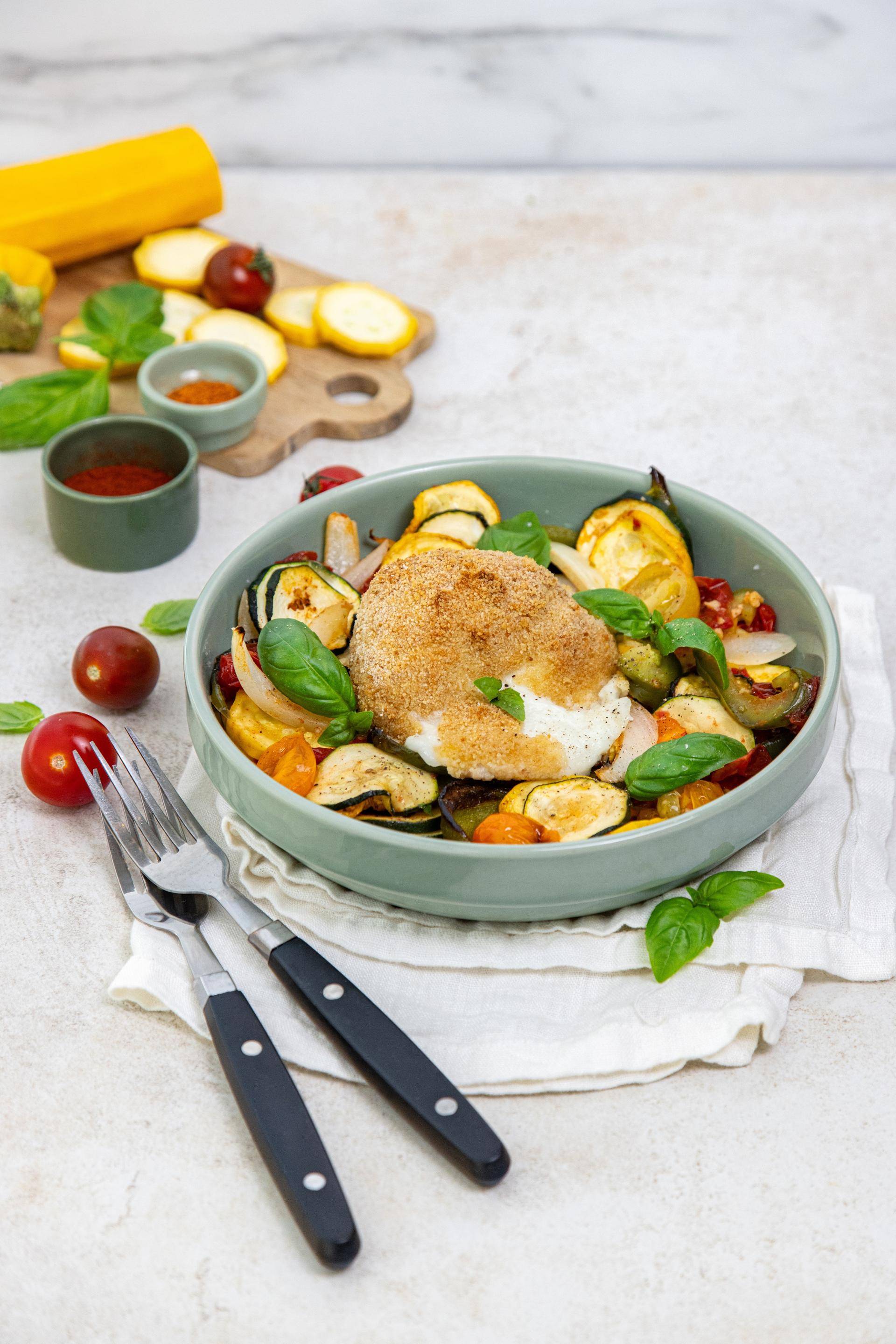 Salade de légumes rôtis - Recette DUAL EASY FRY XXL | Moulinex