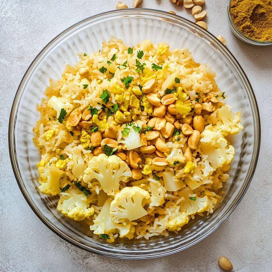 Bloemkoolrijst met pinda's - Recette Cookeo | Moulinex
