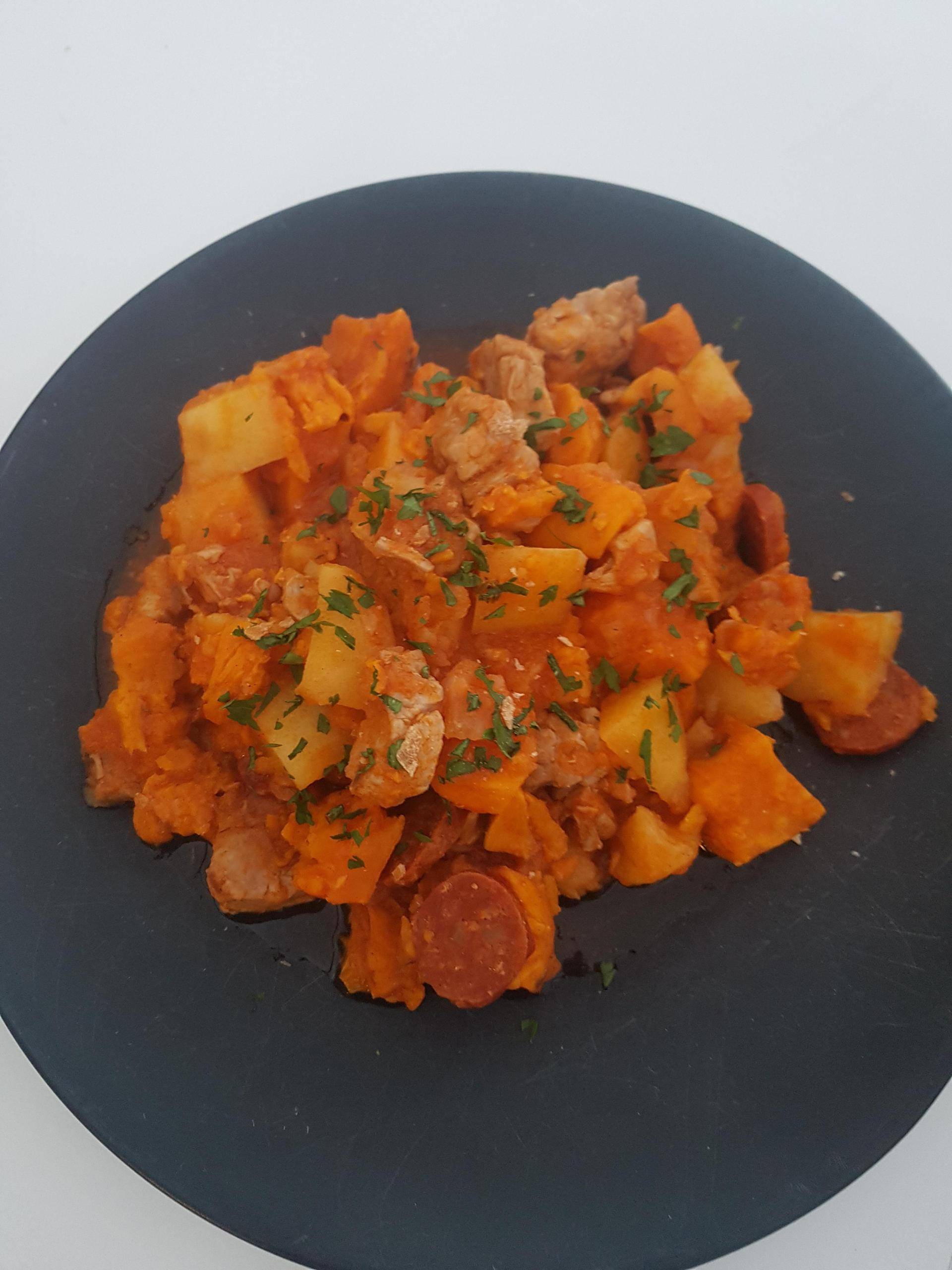 Sauté de porc chorizo - patate douce - Recette Cookeo | Moulinex