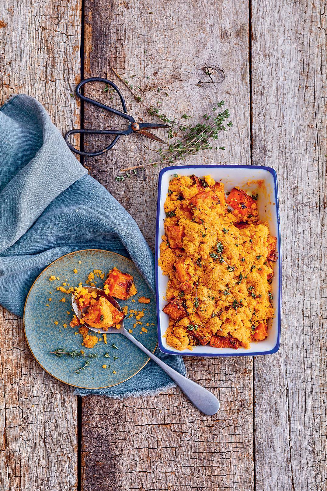 Crumble de butternut au parmesan - Recette EASY FRY & GRILL 2 in 1 MECHANICAL | Moulinex