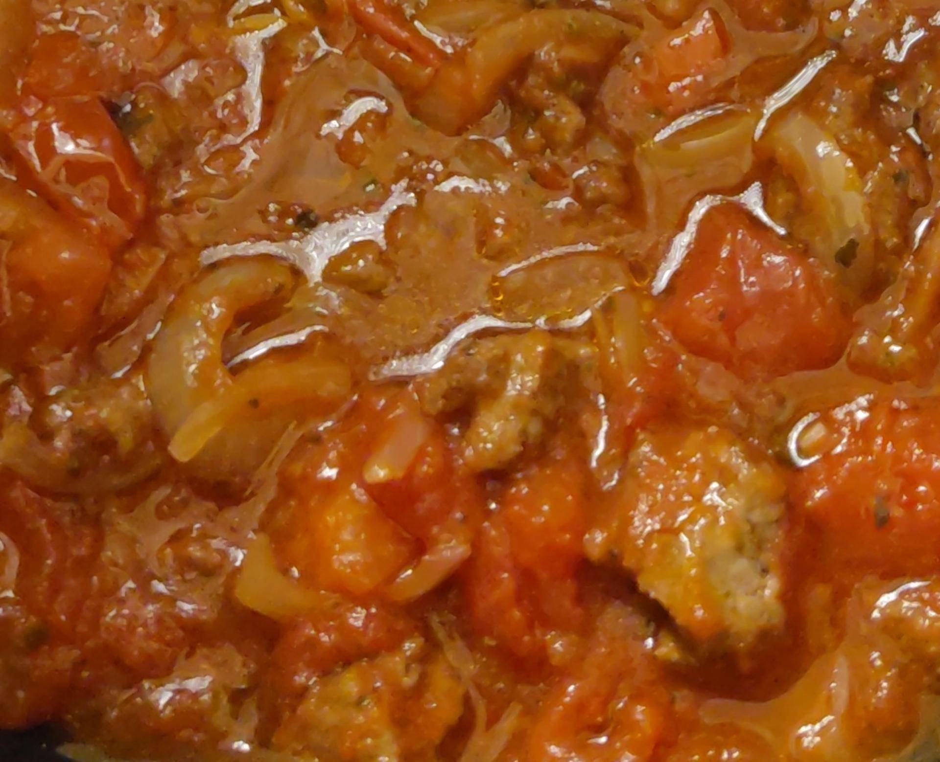 Sauce tomate et haché baclée pour reste de riz ou quenelles. - Recette Cookeo Infinity Autostir | Moulinex