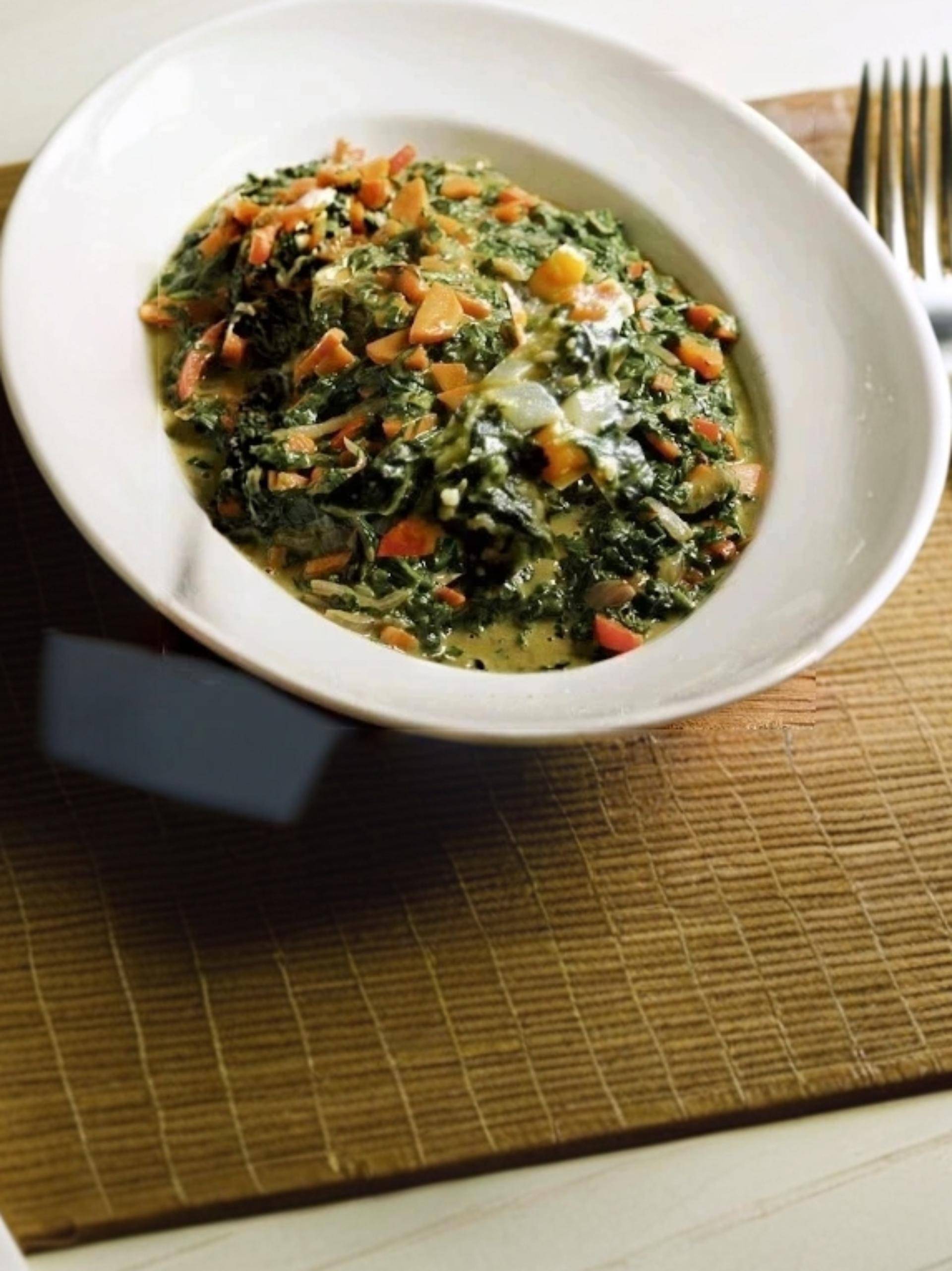 Mijoté de carottes et d'épinards au lait de coco - Recette Companion Connect XL | Moulinex