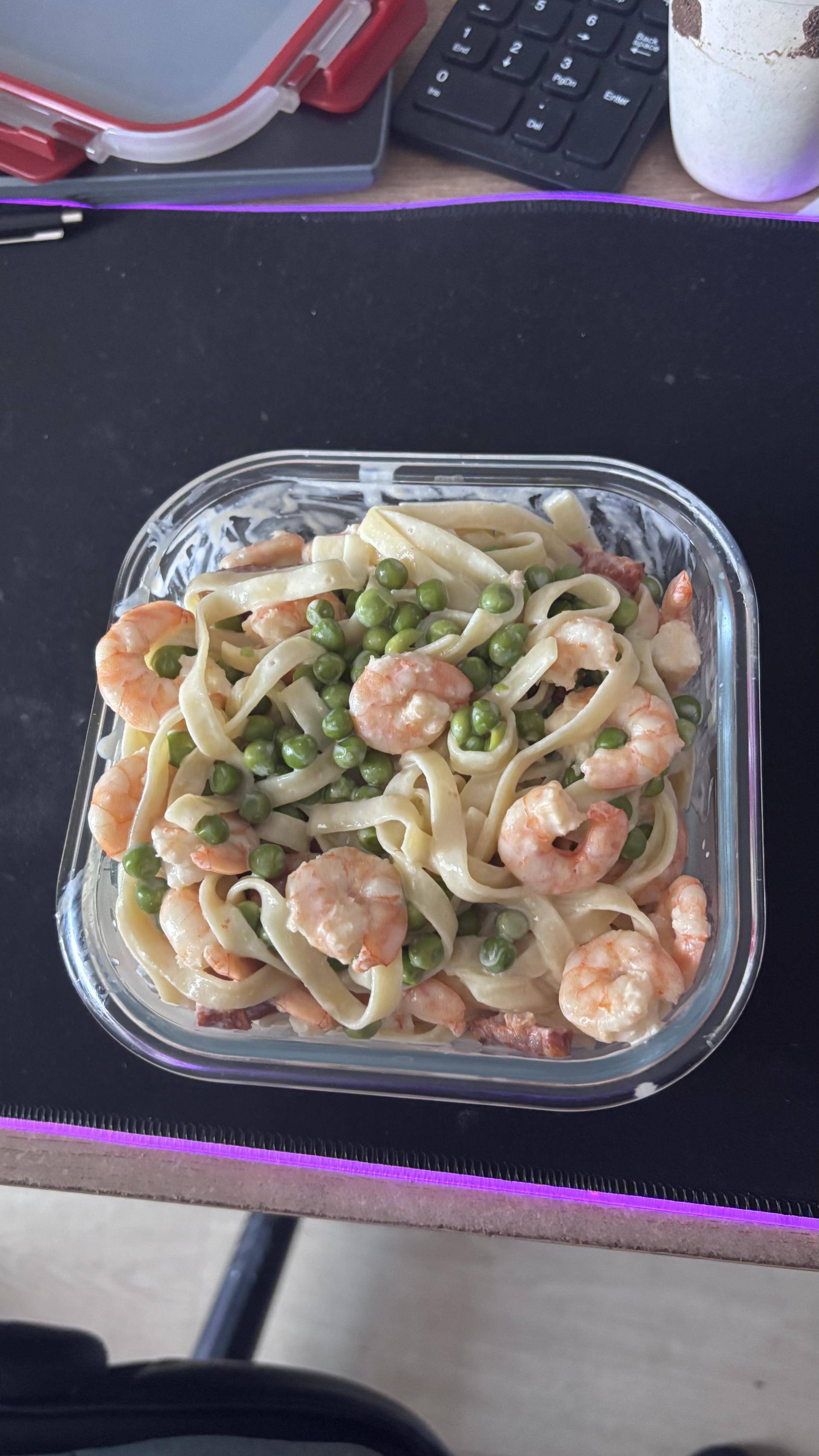 Tagliatelles aux crevettes et chorizo et petit pois de Fifine37 - Recette Cookeo V3 | Moulinex