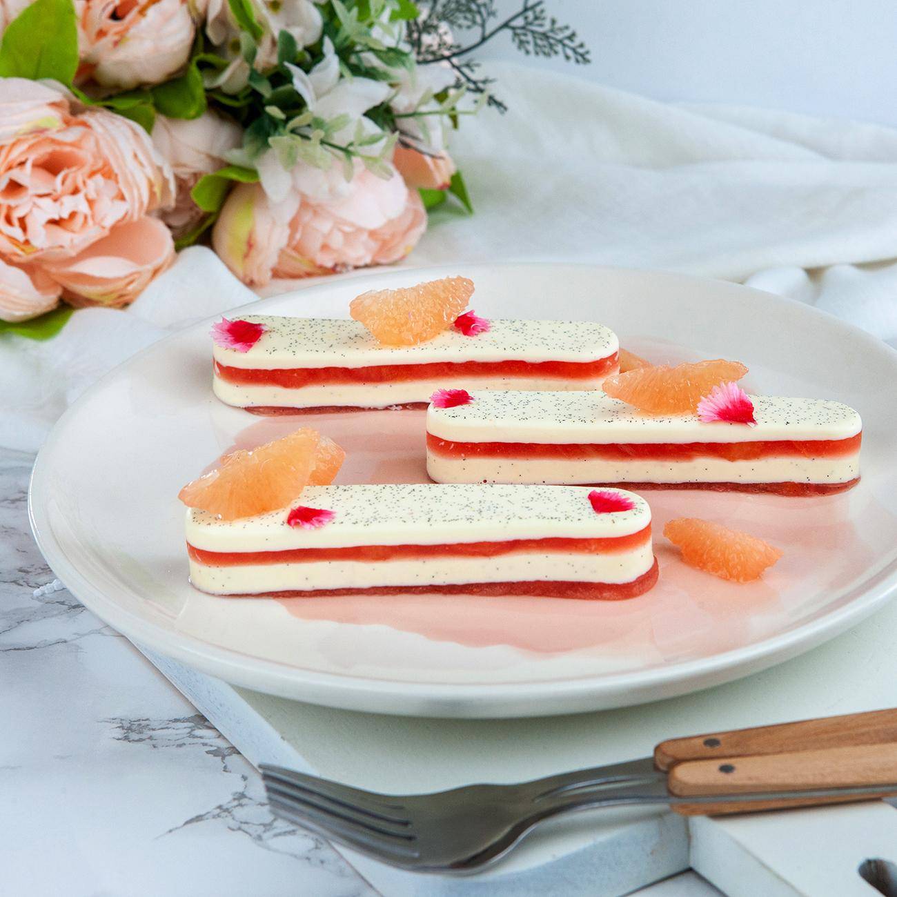 Panna cotta pamplemousse citronnelle - Recette Companion | Moulinex