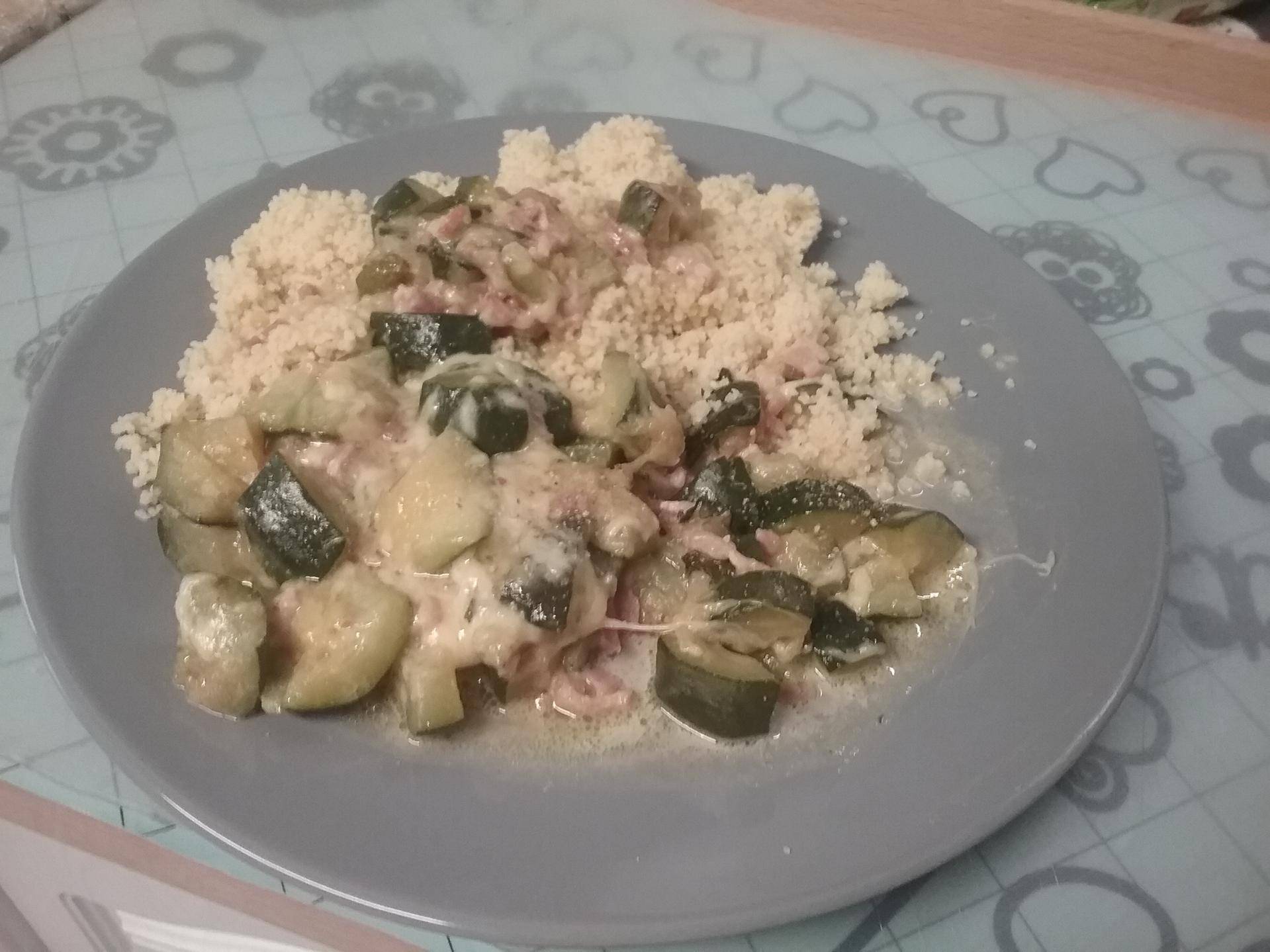 Courgette au allumette de lardons - Recette Cookeo | Moulinex
