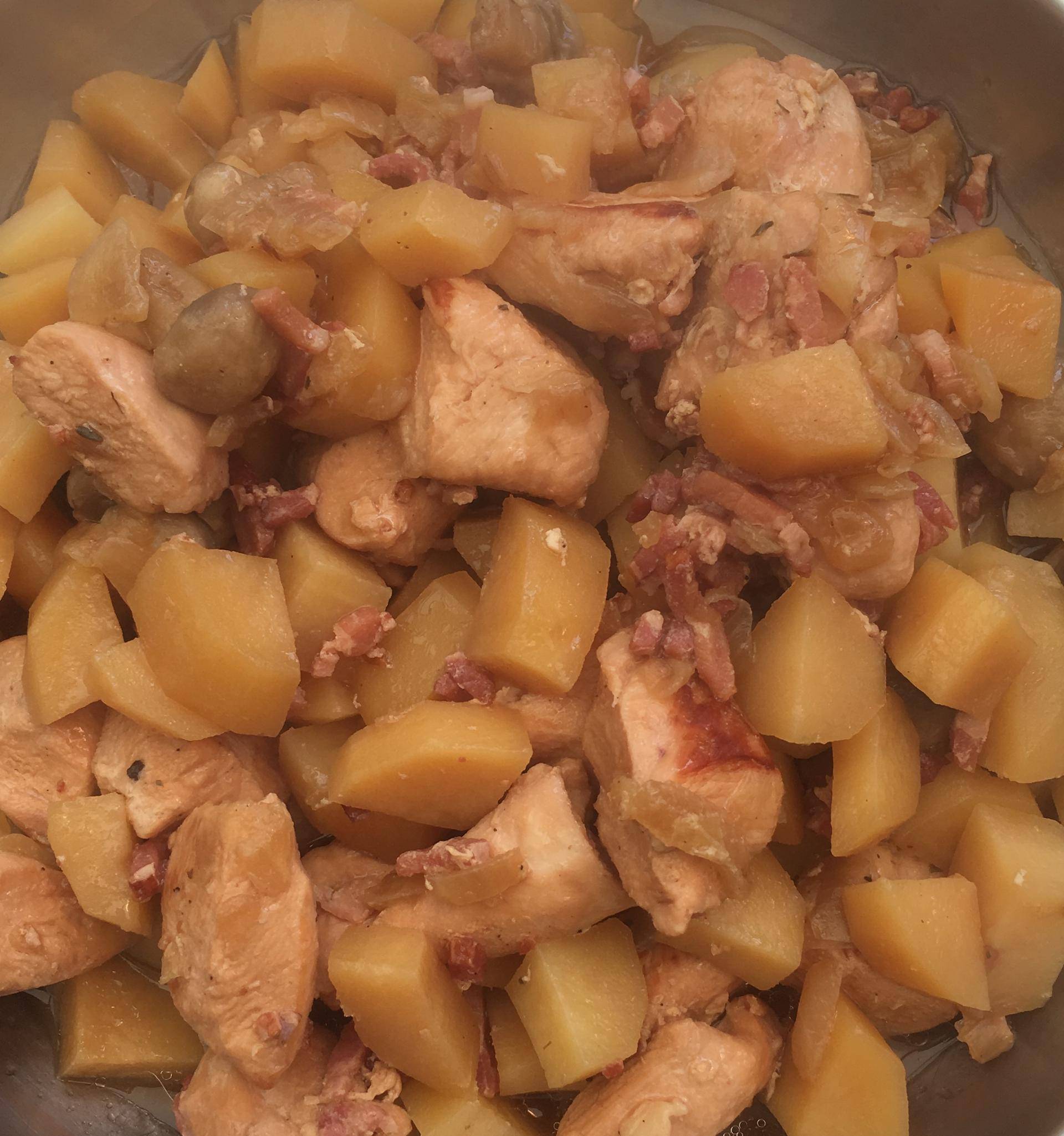 Poêlée poulet champignon pomme de terre - Recette Cookeo | Moulinex