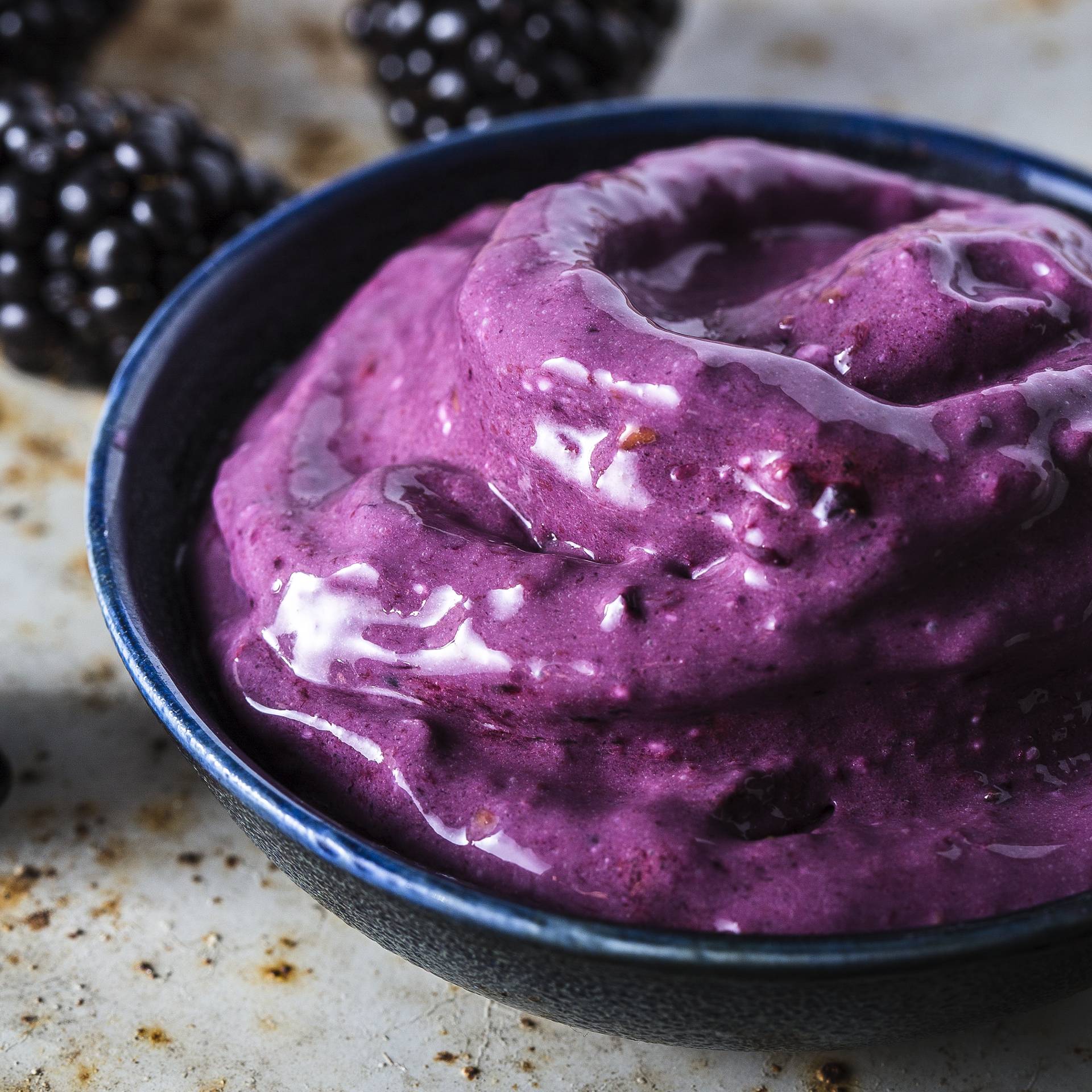 Sorbet aux mûres & mascarpone - Recette Ultrablend Boost | Moulinex