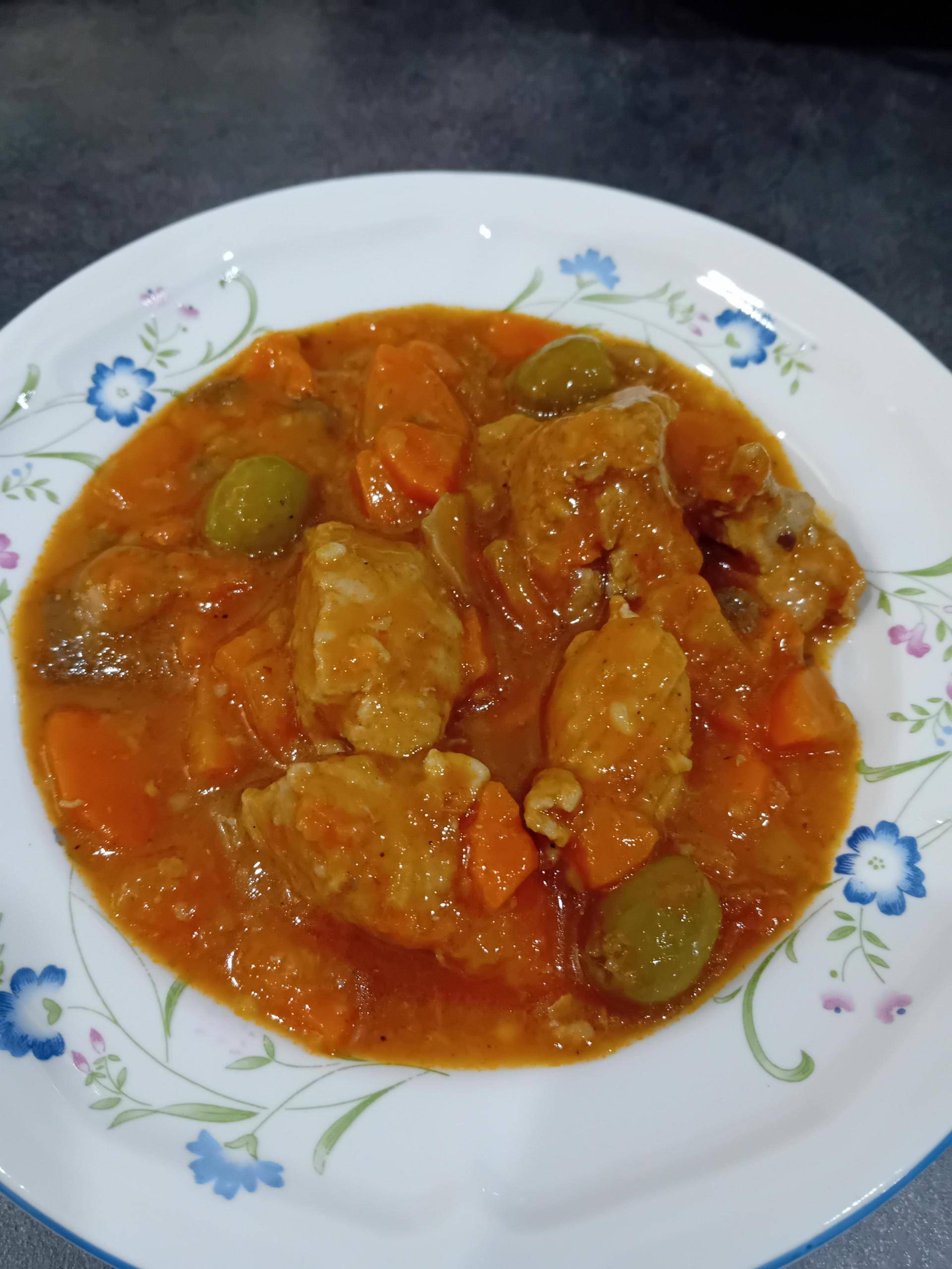Sauté de porc aux olives et paprika - Recette Cookeo | Moulinex