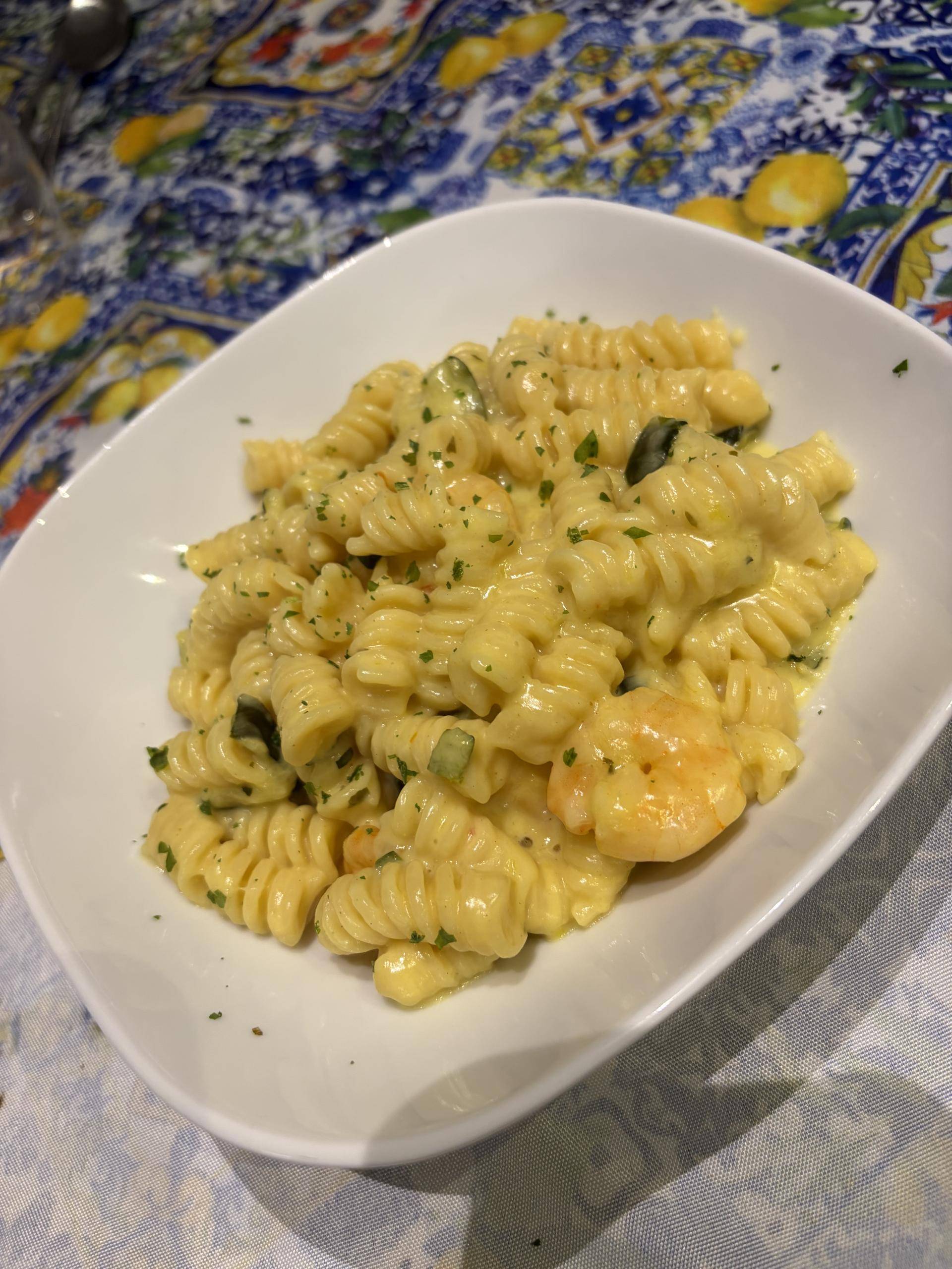 Fusilli creme courgette et scampis - Recette Cookeo Infinity Autostir | Moulinex