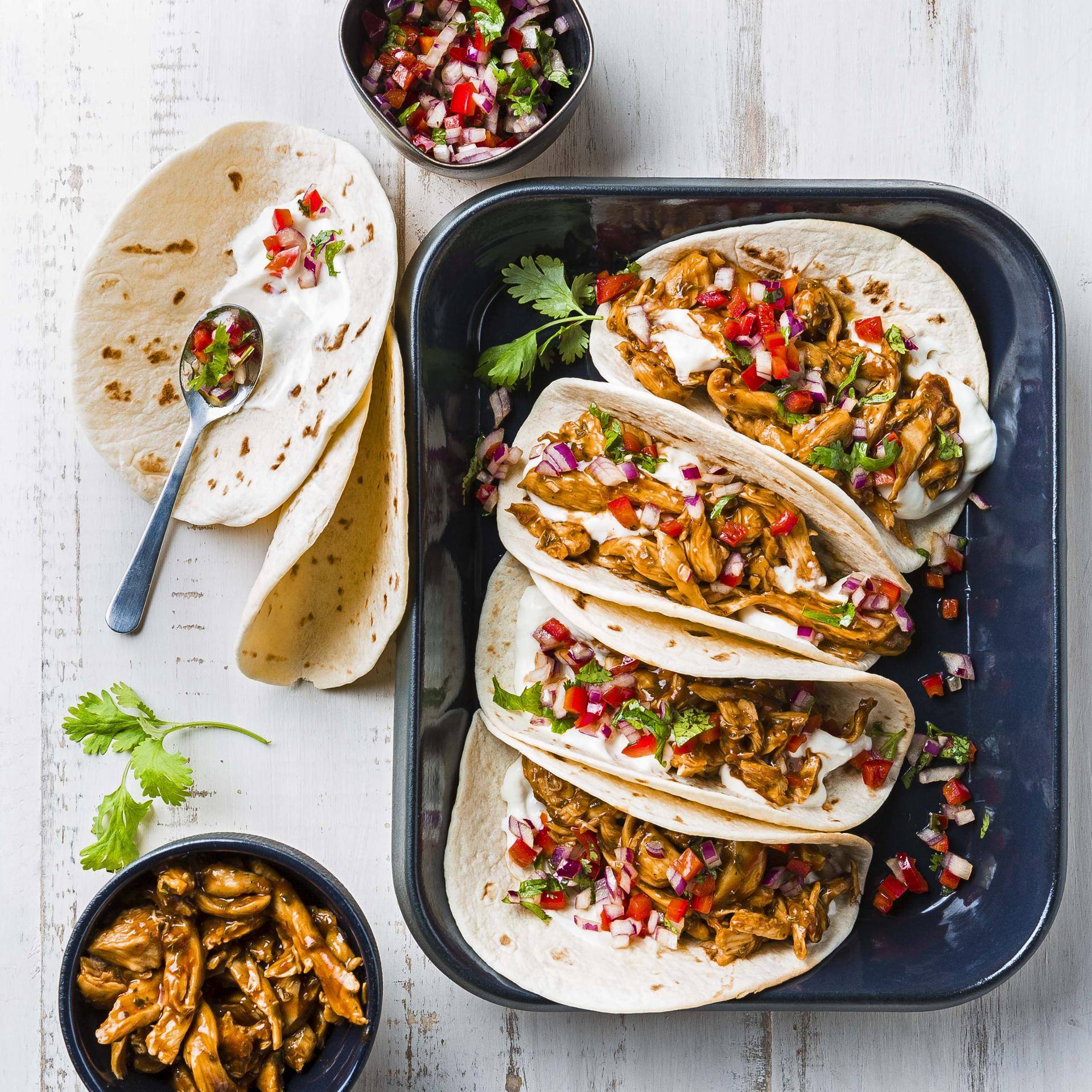 Tacos au poulet - Recette Cuiseur vapeur | Moulinex