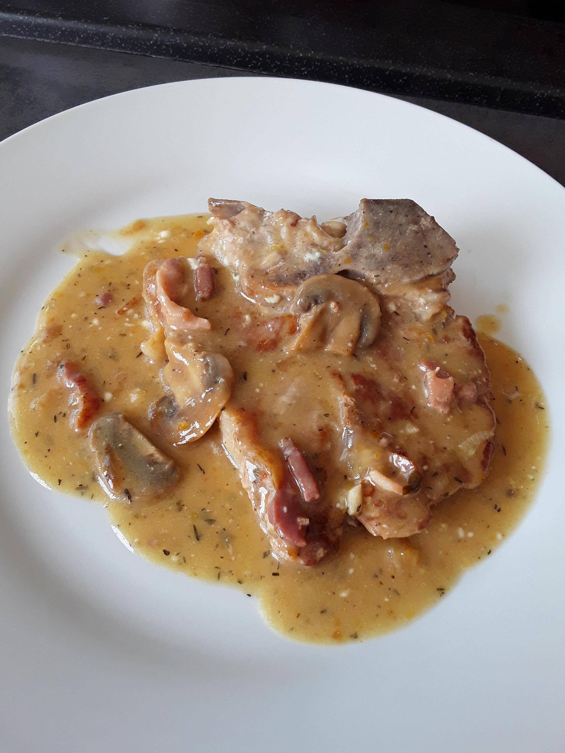 Côtes de veau à la crème. - Recette Cookeo | Moulinex