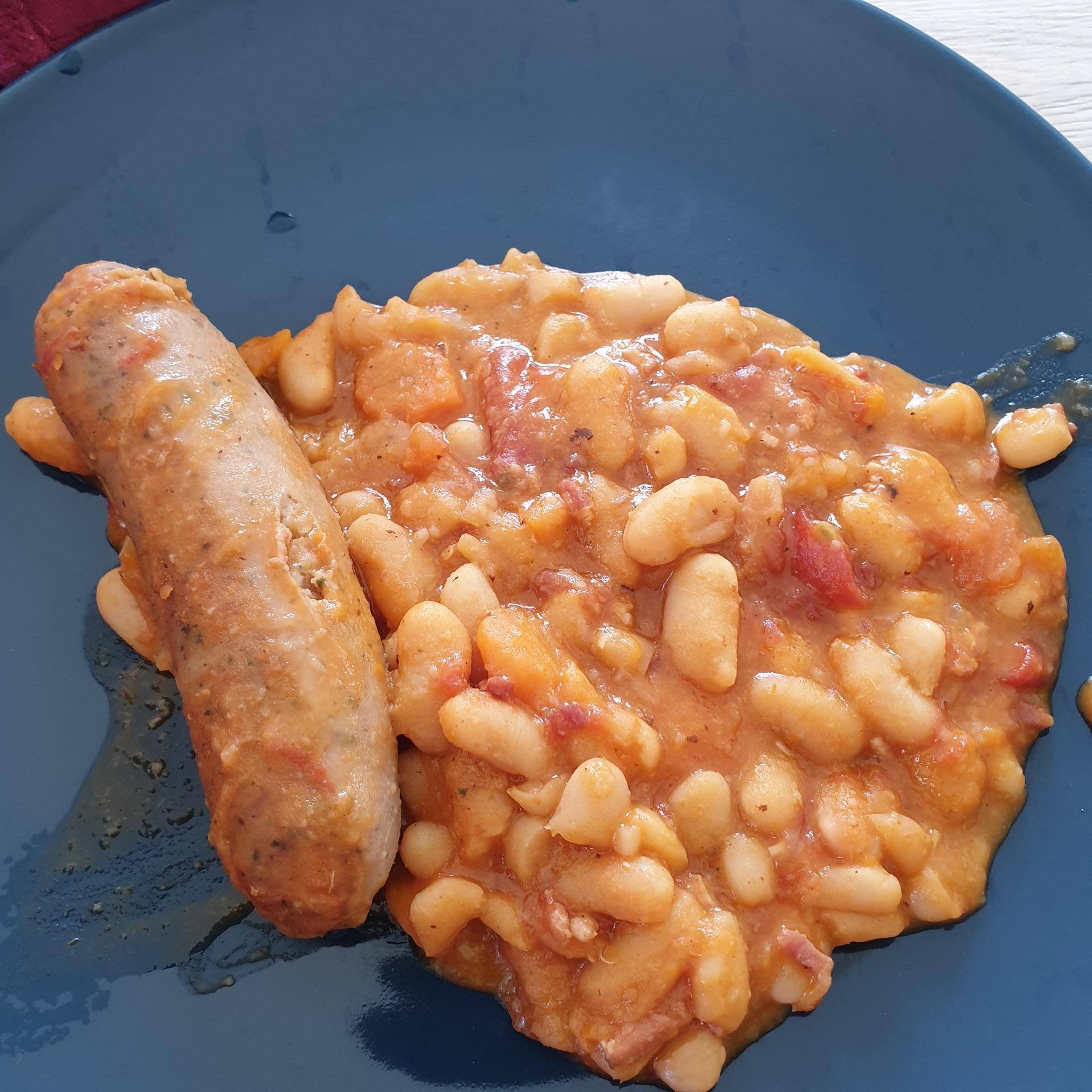 Haricots blancs saucisses - Recette Cookeo | Moulinex