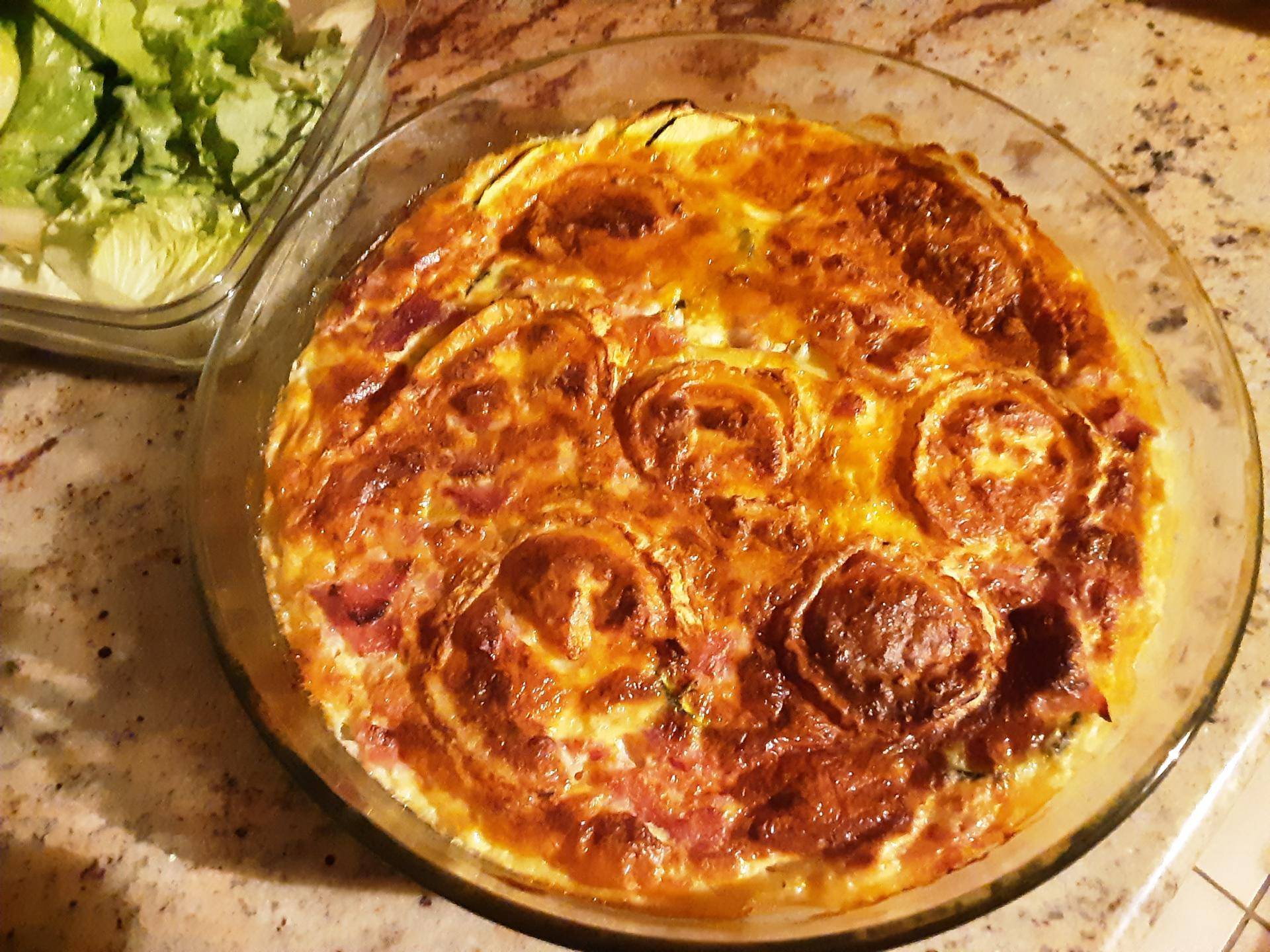Quiche sans pâte aux courgettes - Recette Companion Connect XL | Moulinex