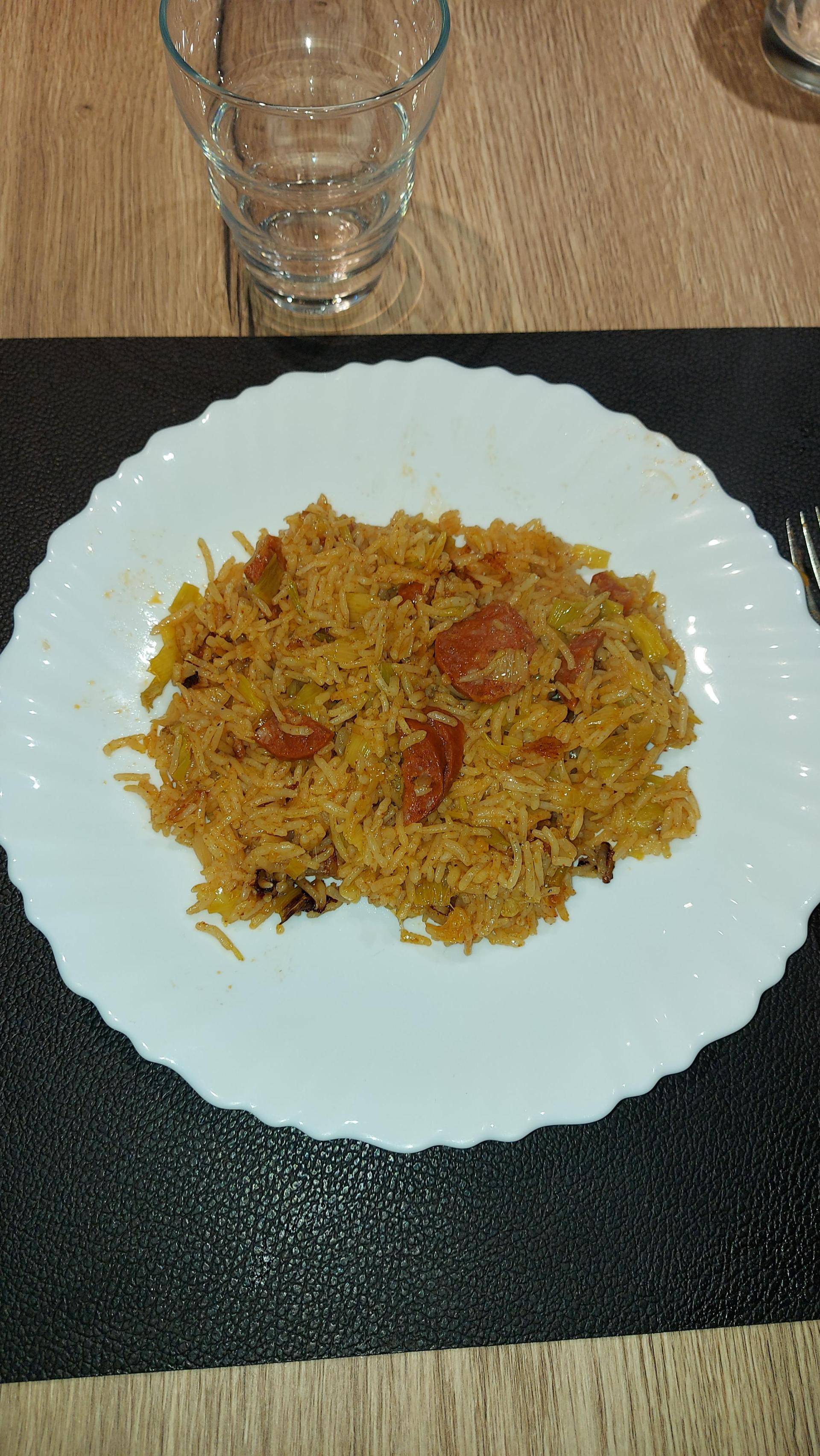 Riz pilaf poireau chorizo - Recette Cookeo | Moulinex