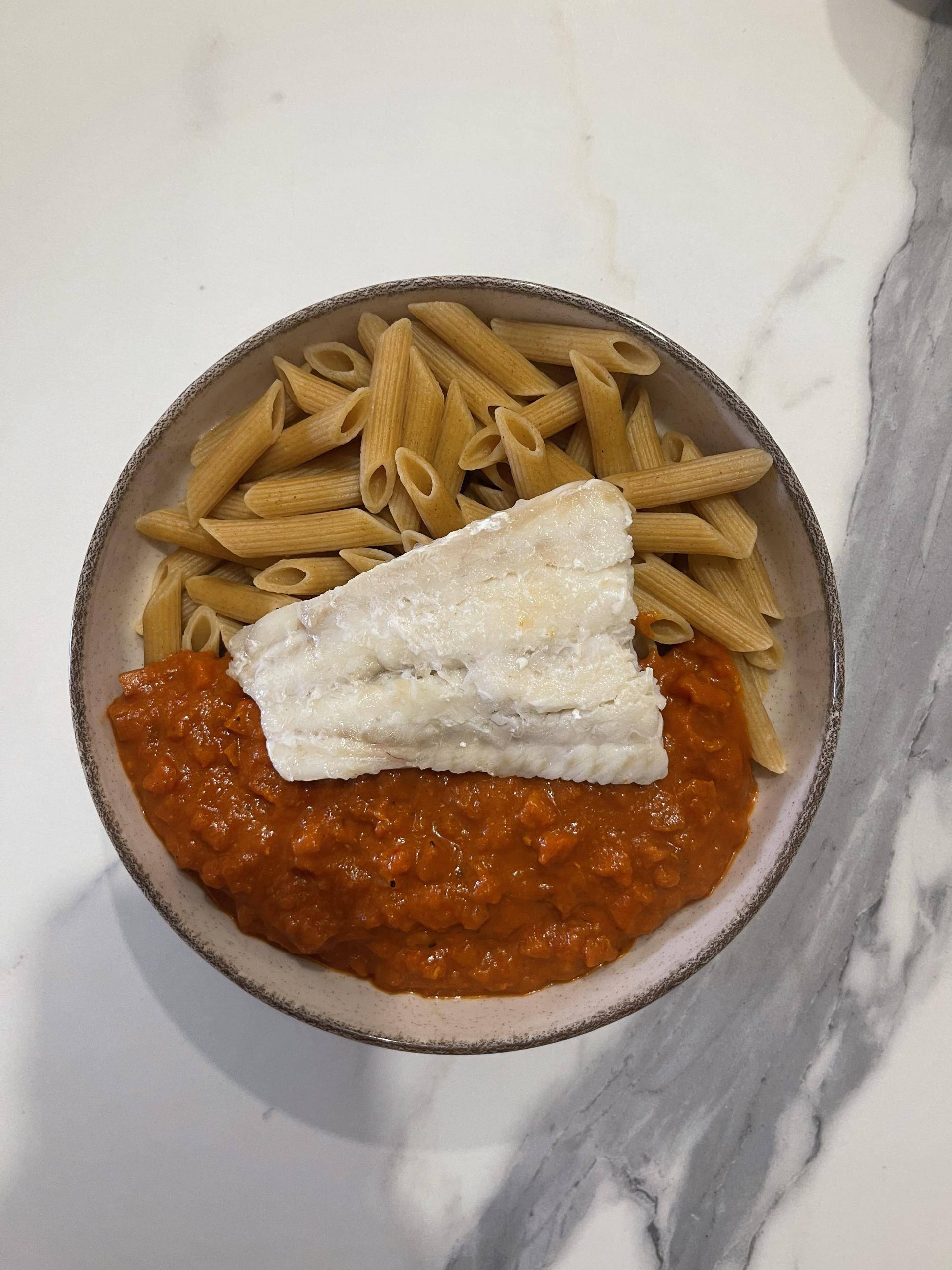 Cabillaud avec sauce au poivron - Recette Companion Connect XL | Moulinex