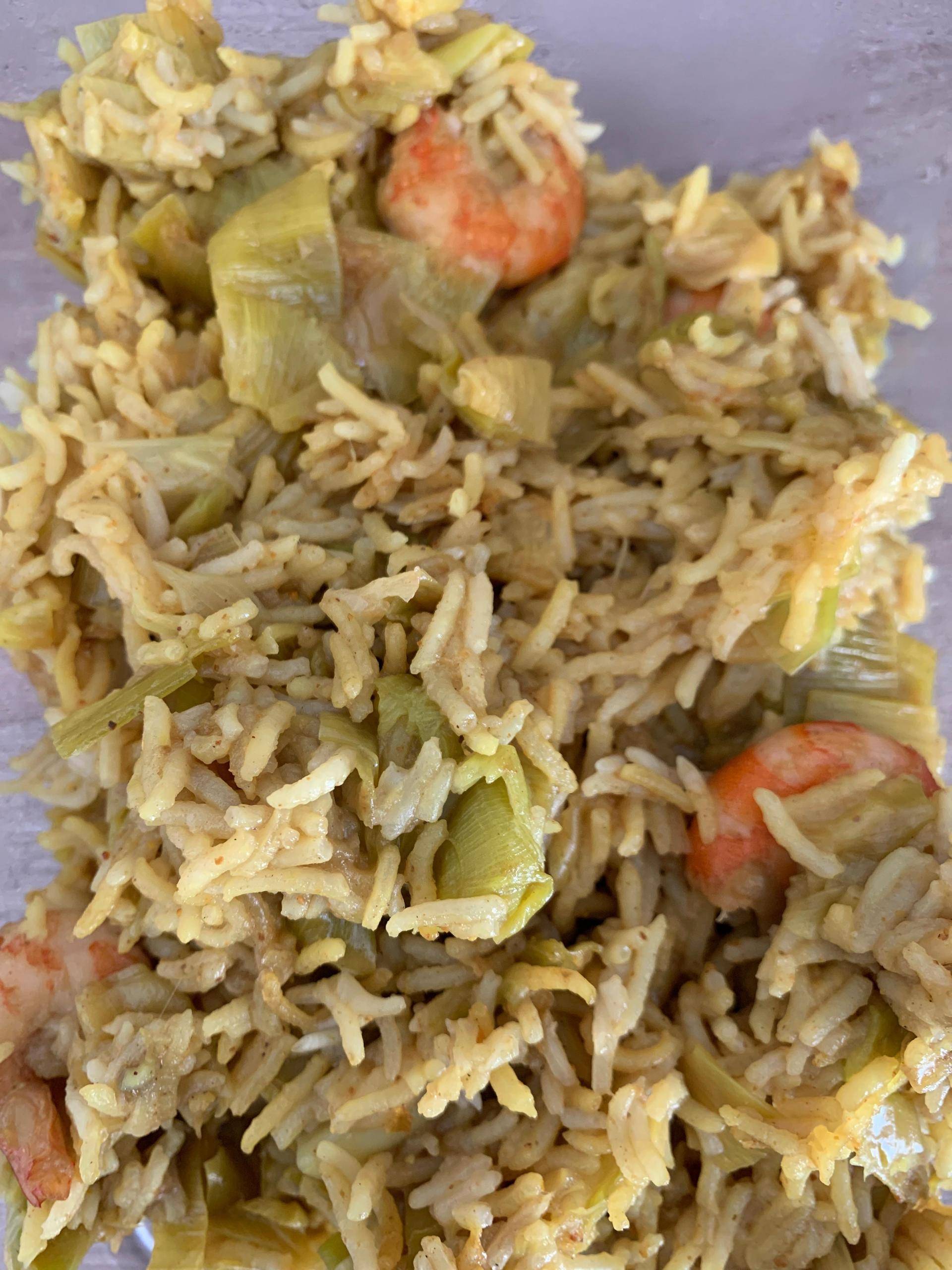 Riz crevettes poireaux curry - Recette Cookeo | Moulinex