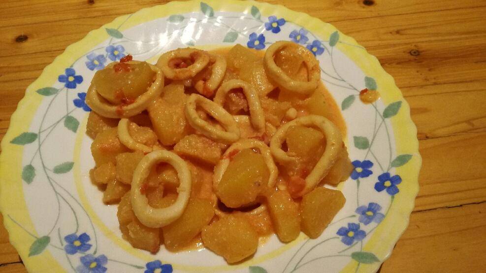 Calamars aux pommes de terre et amandes - Recette Cookeo | Moulinex