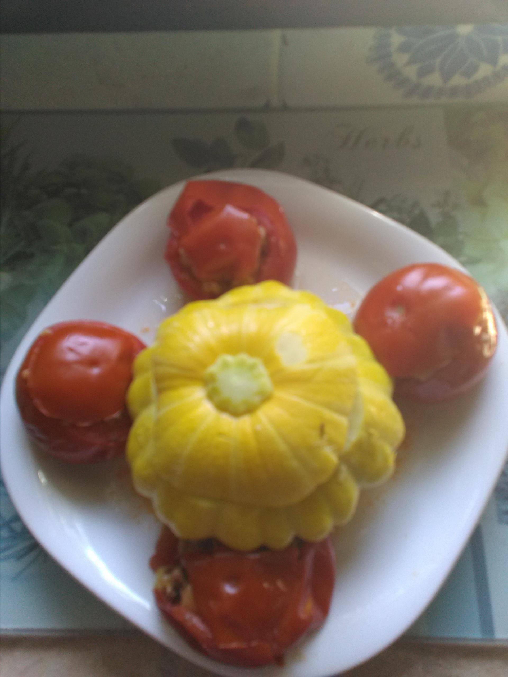 Pâtisson et tomates farcies - Recette Cookeo | Moulinex