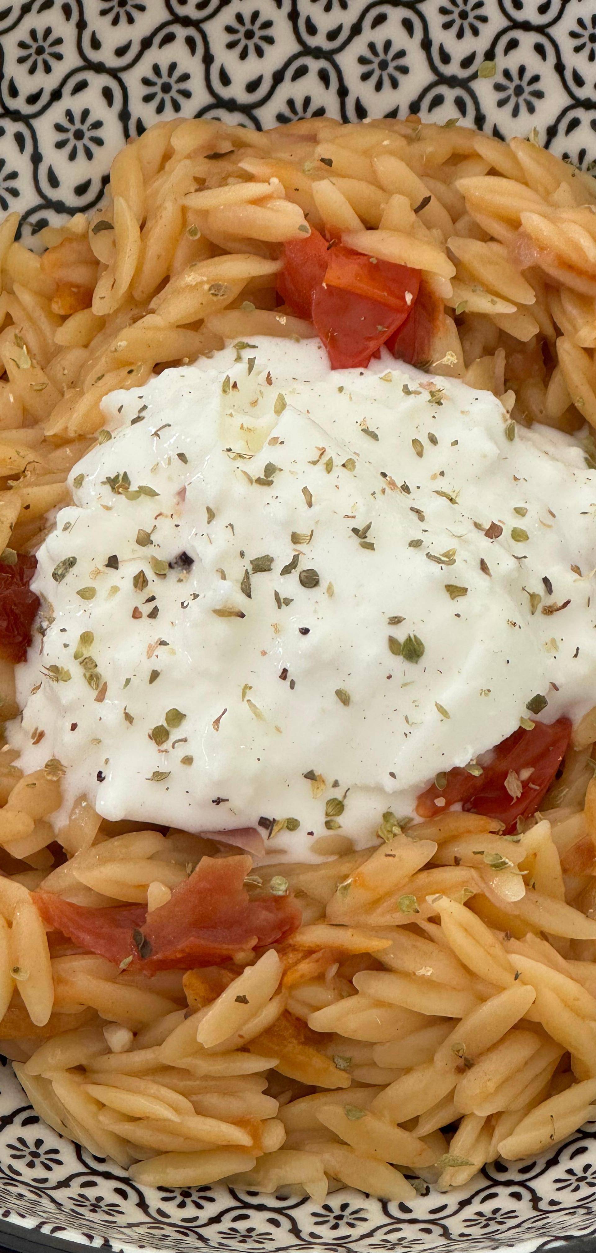 Orzo tomates burata - Recette Cookeo V3 | Moulinex