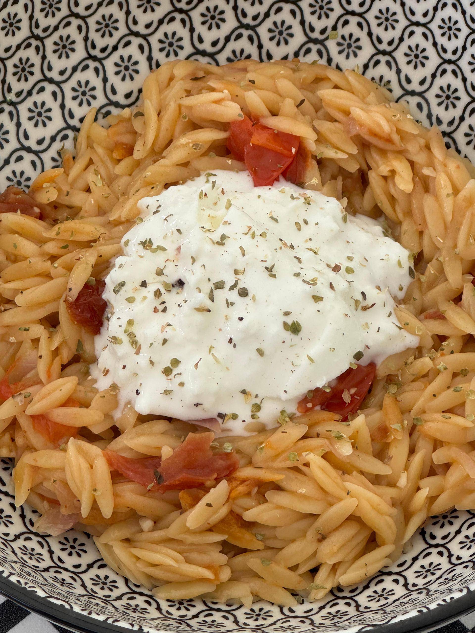Orzo tomates burata - Recette Cookeo V3 | Moulinex