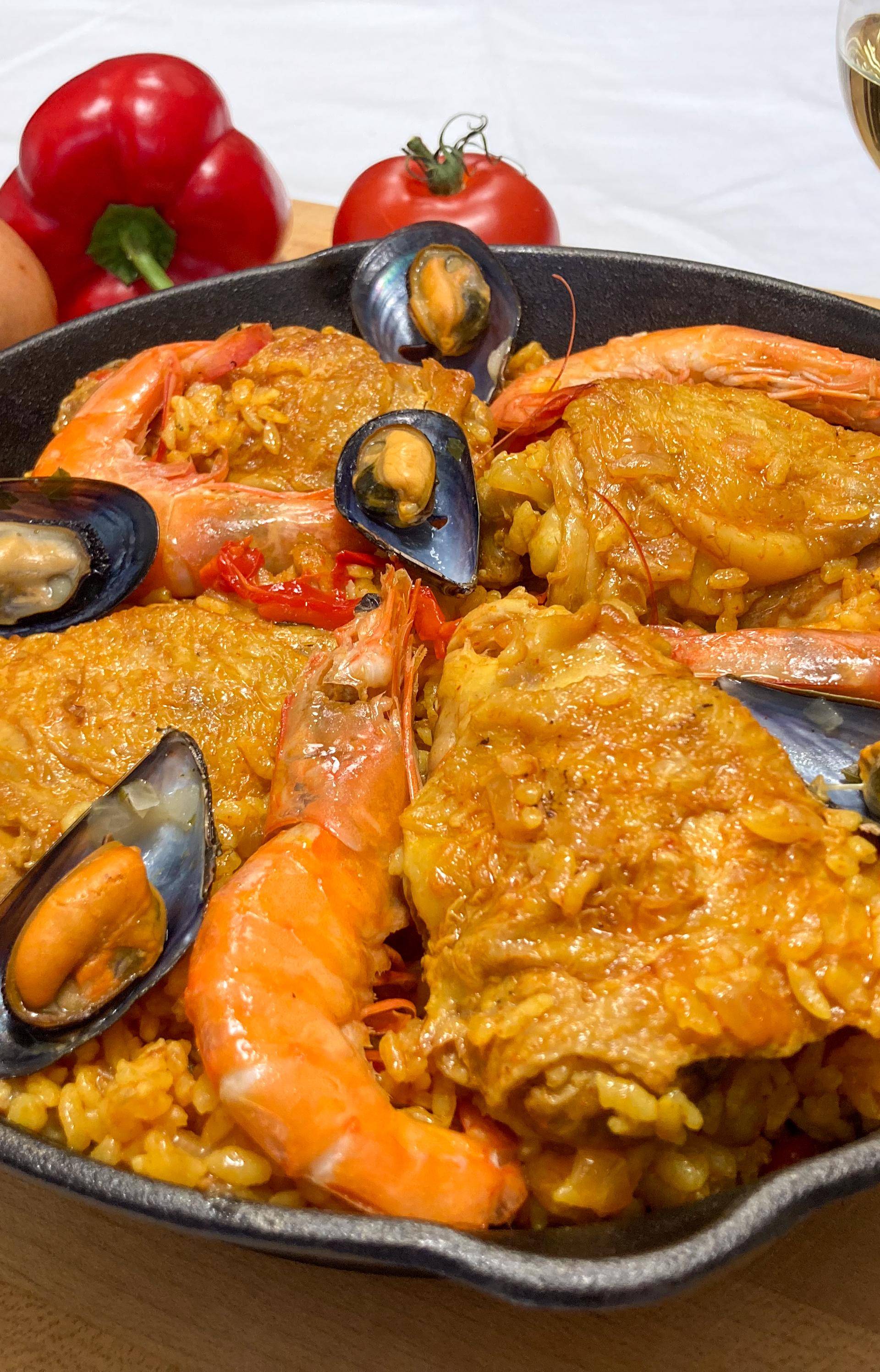Paella poulet et fruits de mer (Majorque) - Recette Cookeo V3 | Moulinex