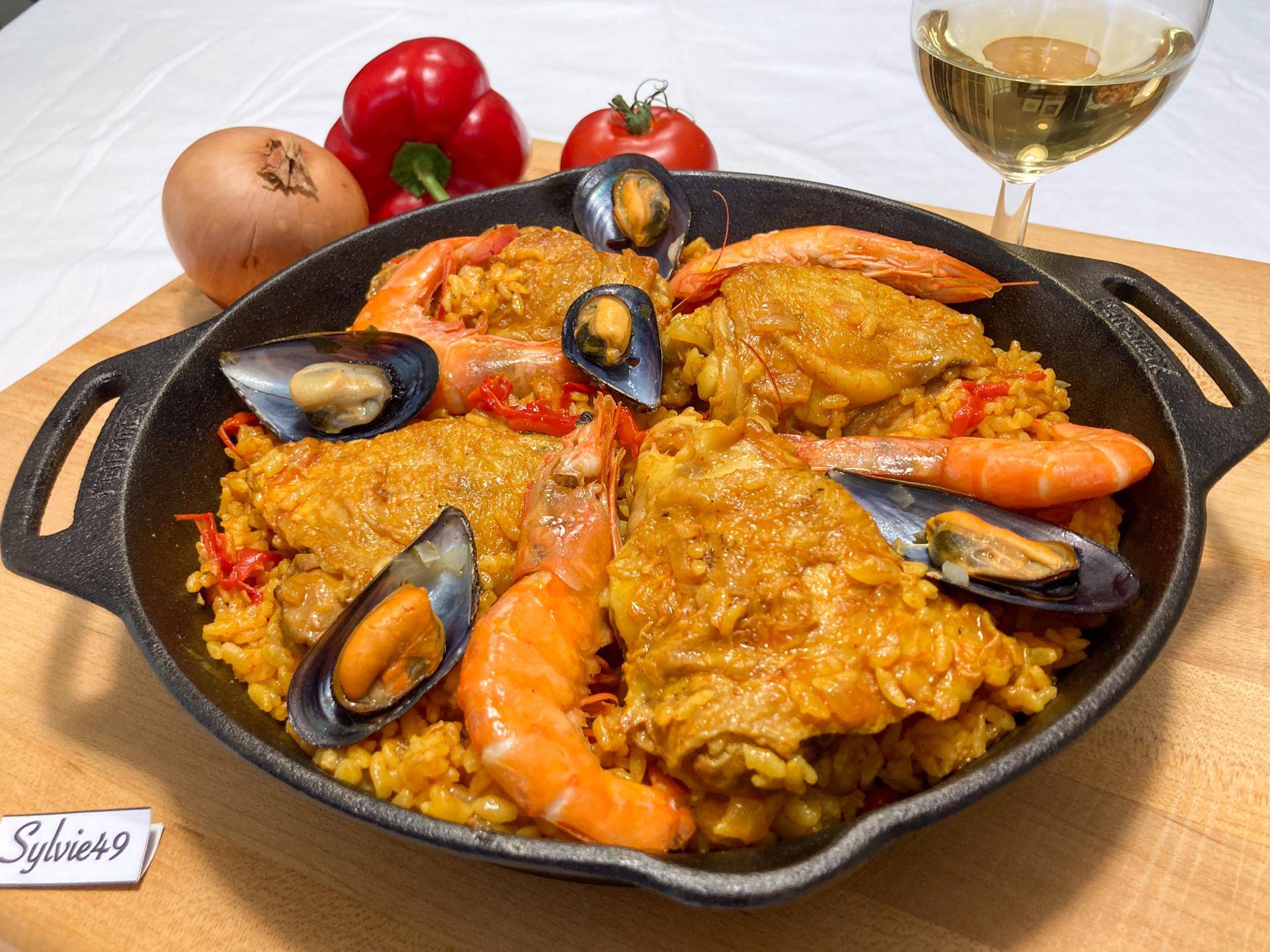 Paella poulet et fruits de mer (Majorque) - Recette Cookeo V3 | Moulinex