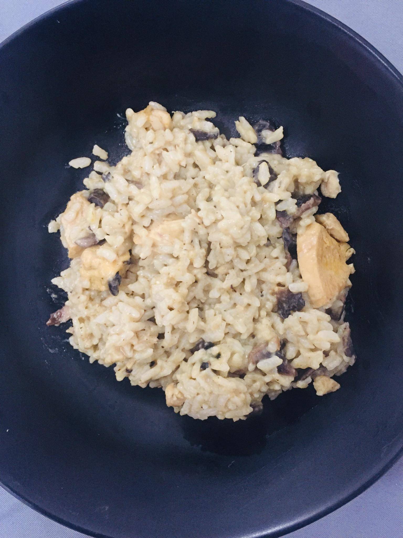 Risotto poulet champignons curry coco - Recette Cookeo | Moulinex