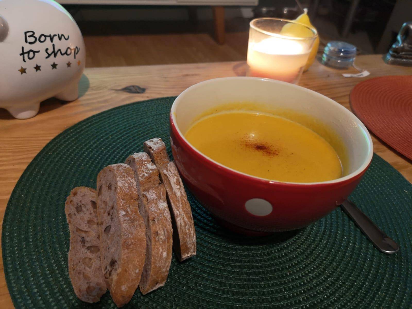 Velouté courge butternut, carottes et coco - Recette Companion Connect XL | Moulinex
