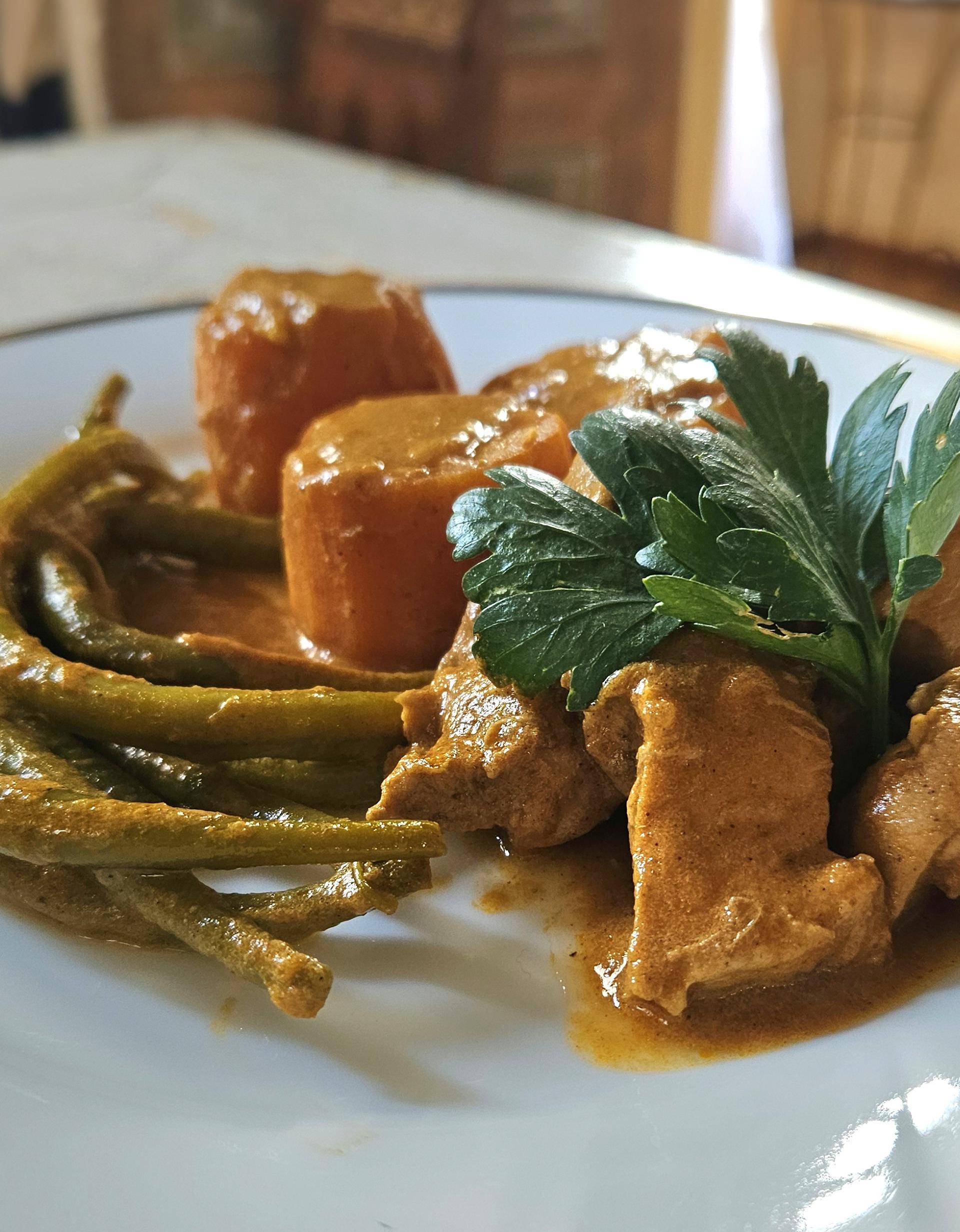 Pintade à l'indienne - Recette Companion Connect XL | Moulinex