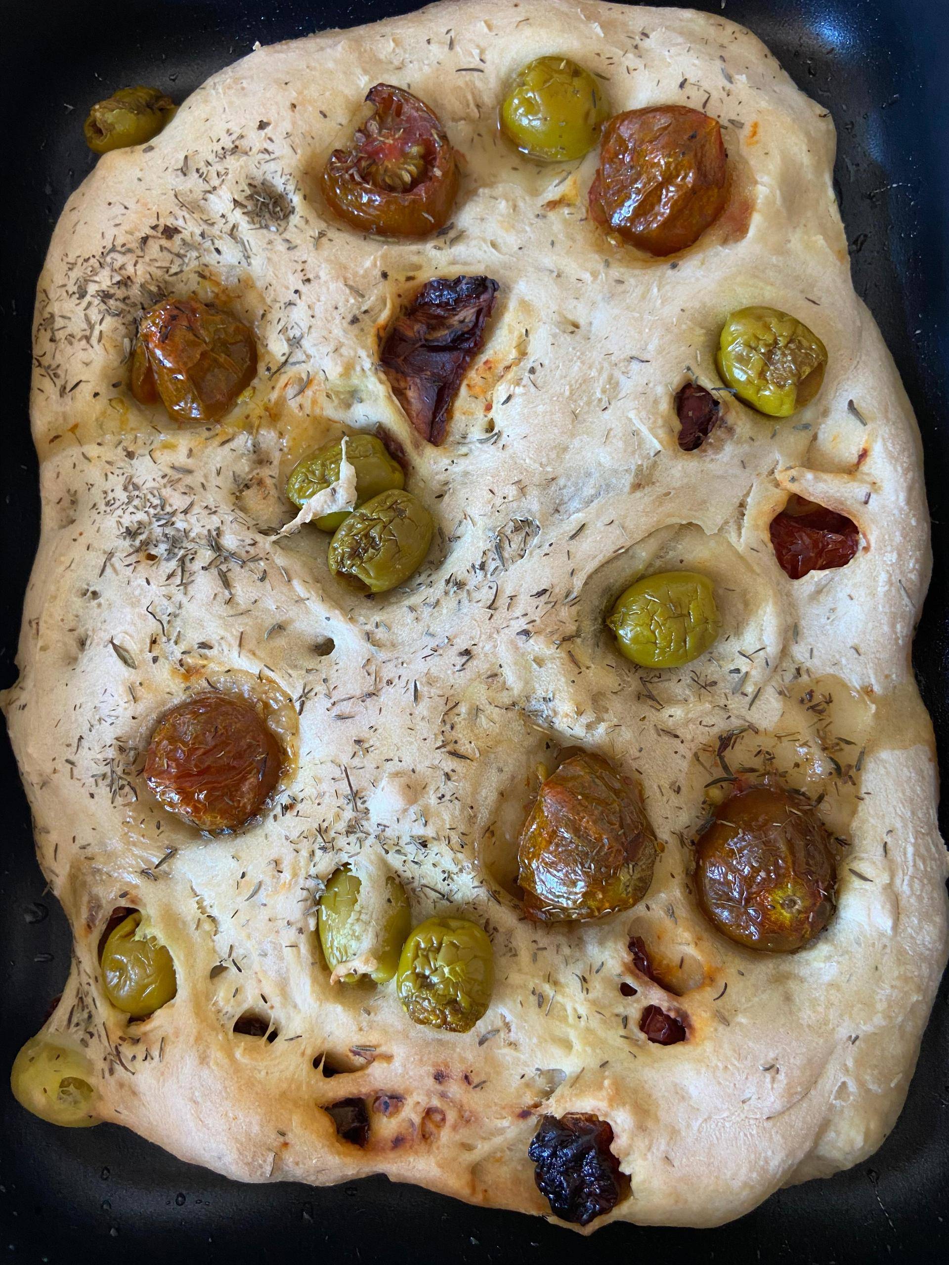 Foccaccia provençale - Recette Companion | Moulinex