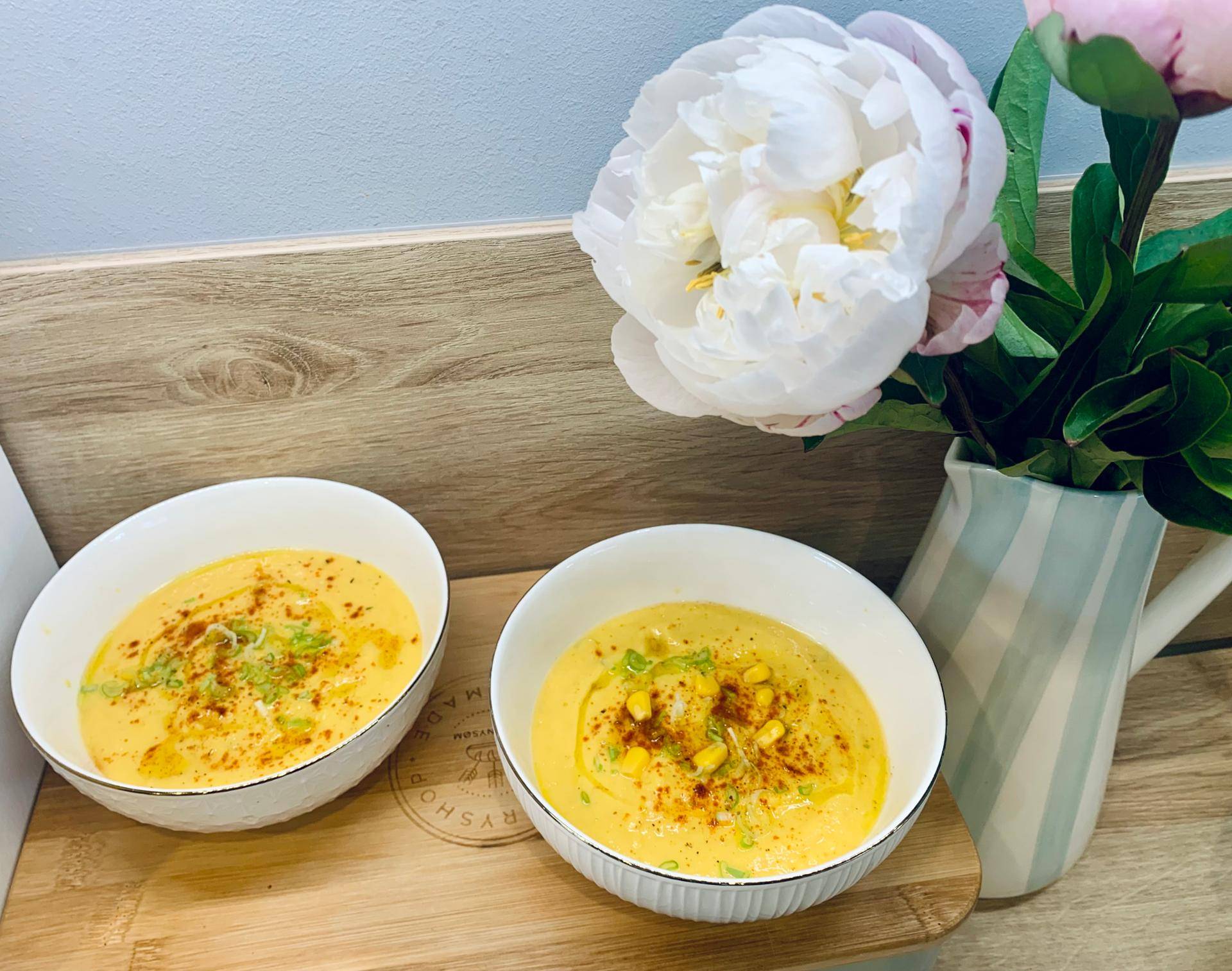 Gaspacho tomate et maïs - Recette Companion Connect XL | Moulinex