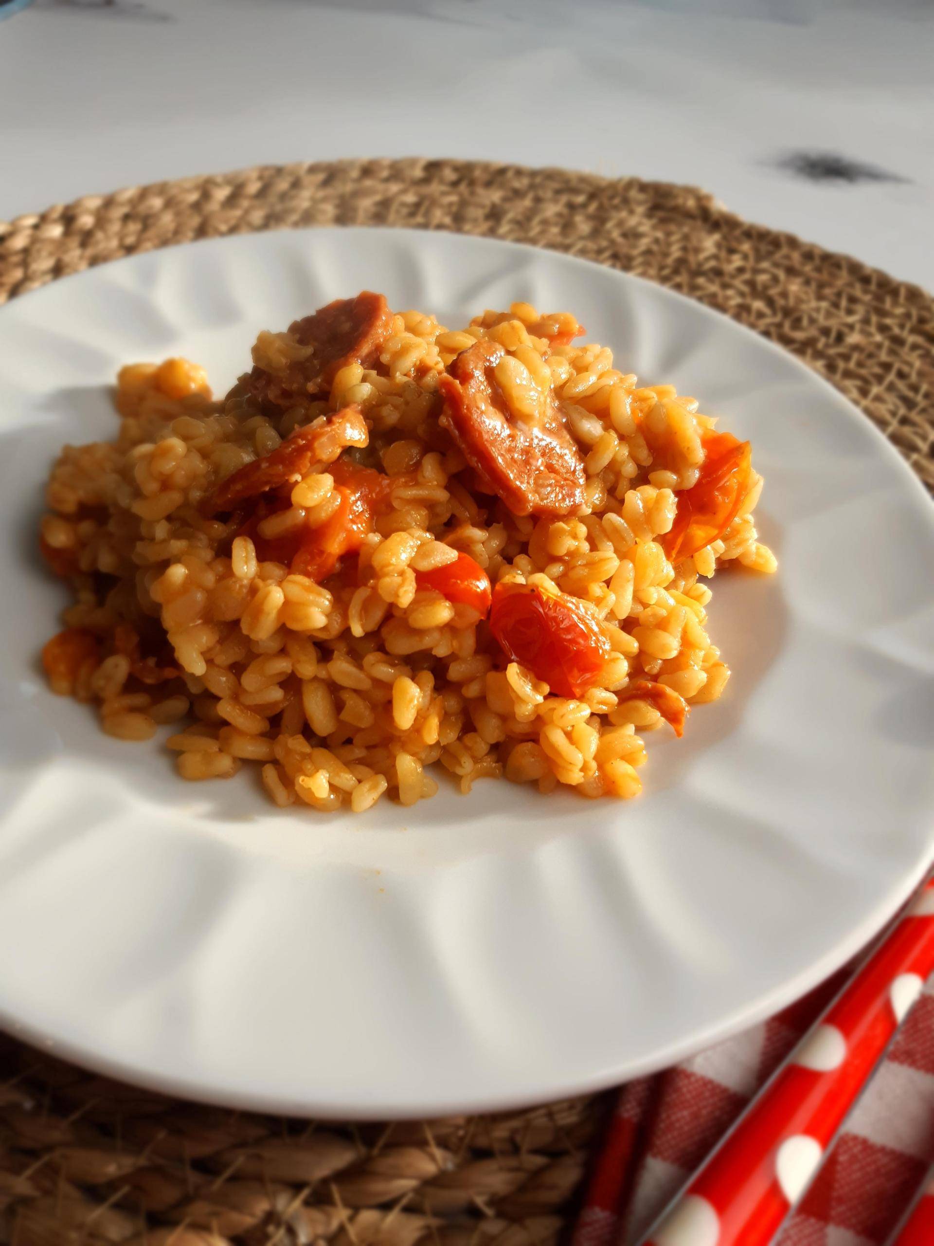 Blé au chorizo et tomates cerises - Recette Companion Connect XL | Moulinex