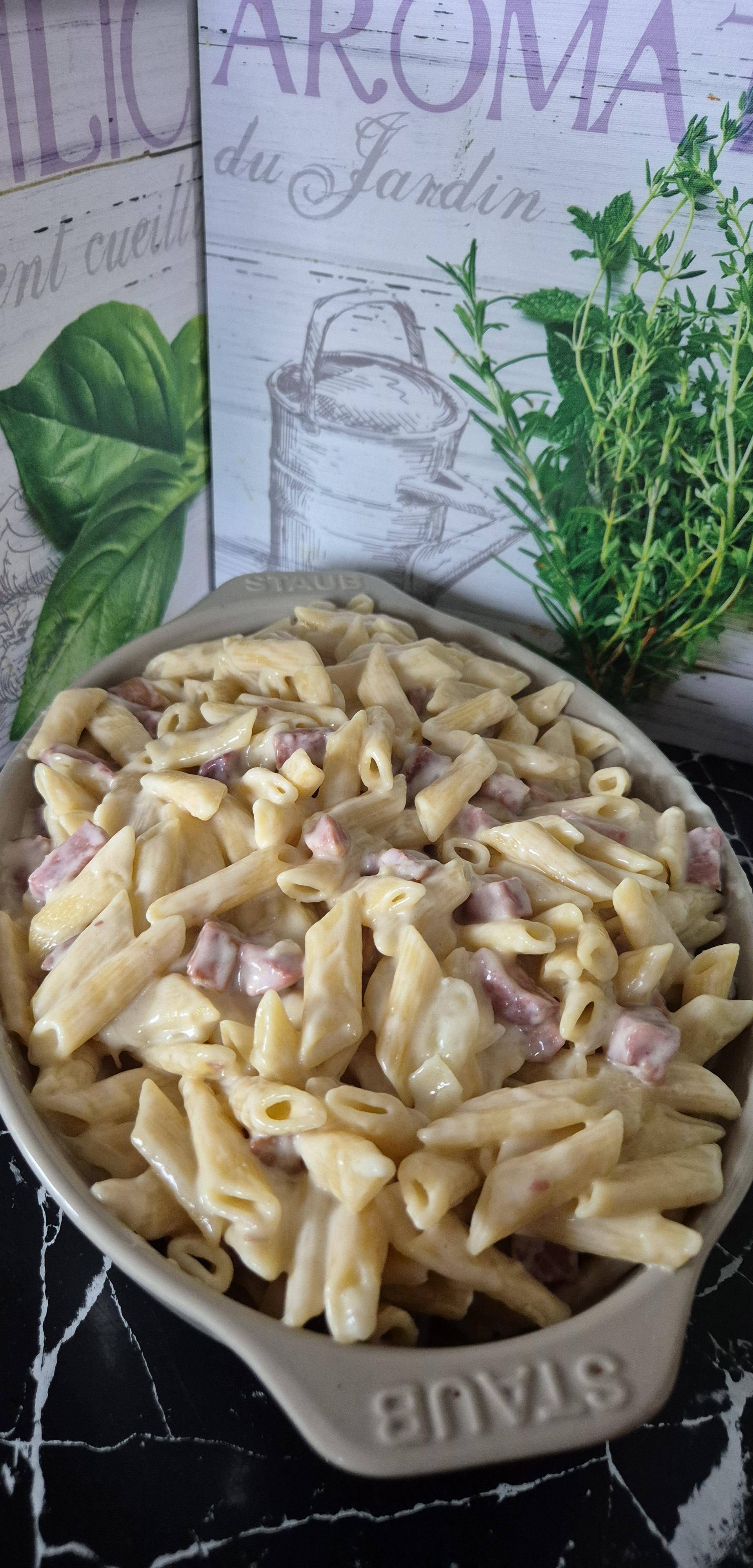 Pâtes crème et jambon fumé au Cookeo infinity de fanny62500 - Recette Cookeo Infinity Autostir | Moulinex