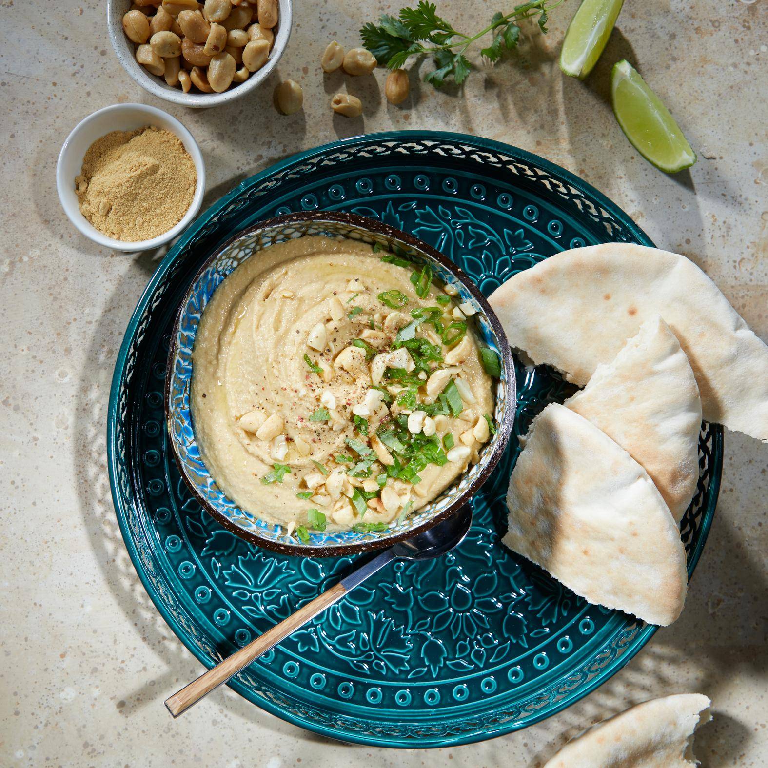 Houmous thaï au beurre de cacahuètes - Recette Blend up | Moulinex