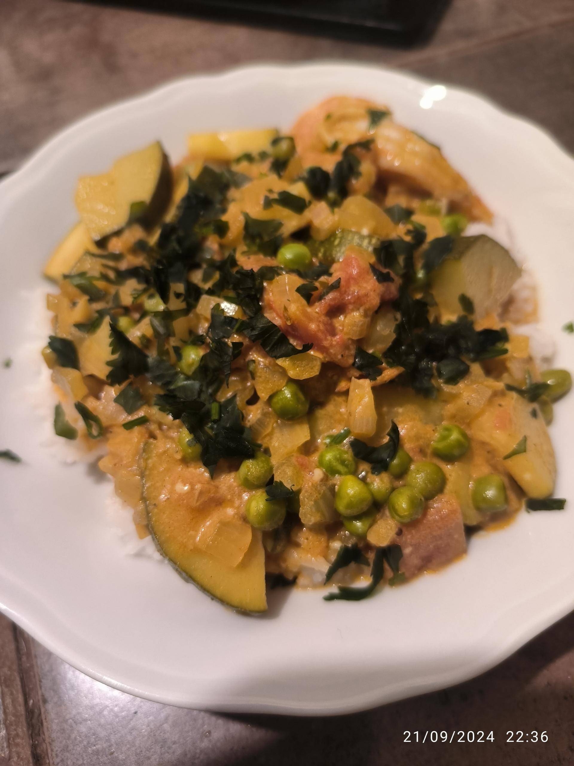 Curry de courgettes - Recette Companion Connect XL | Moulinex