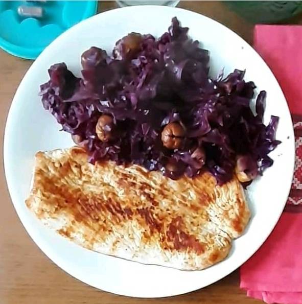 Chou rouge aux marrons et pommes - Recette Cookeo | Moulinex