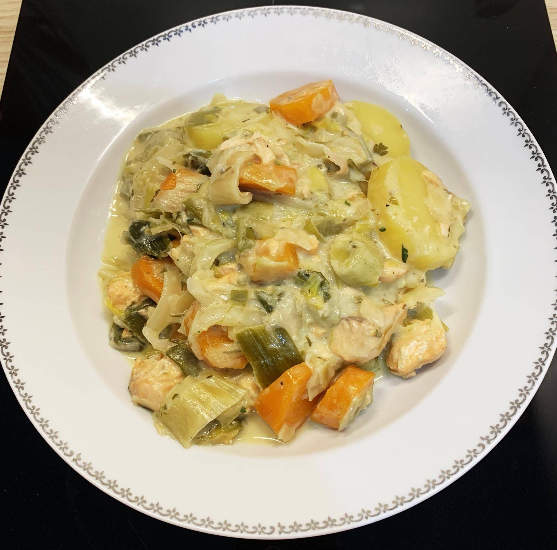 Blanquette de Saumon - Recette Cookeo V3 | Moulinex