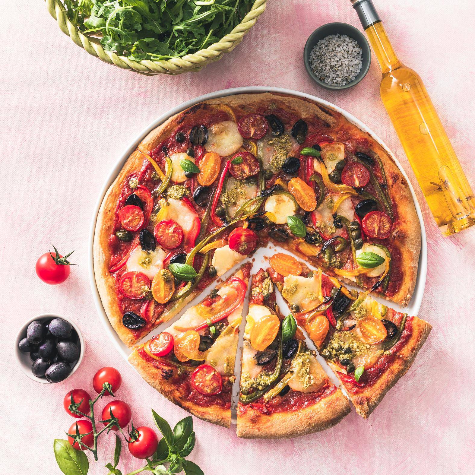 Pizza végétarienne - Recette Companion | Moulinex
