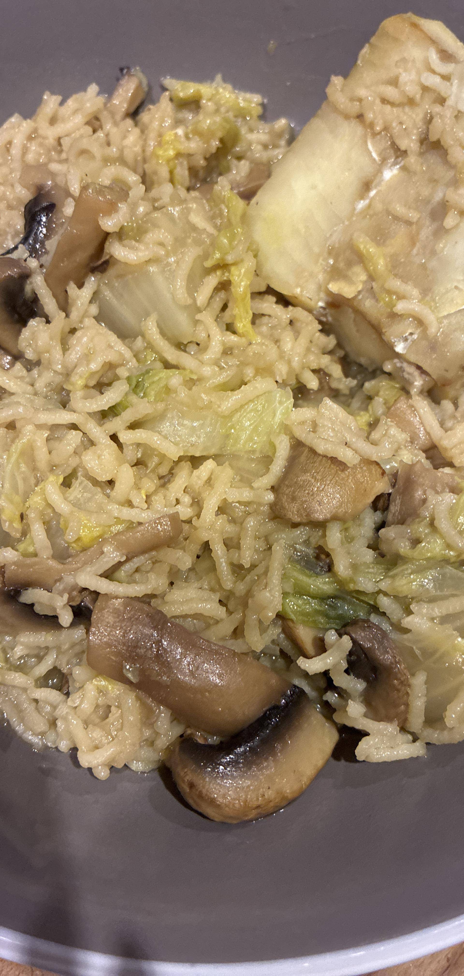 Chou Chinois, champignons et riz - Recette Cookeo | Moulinex