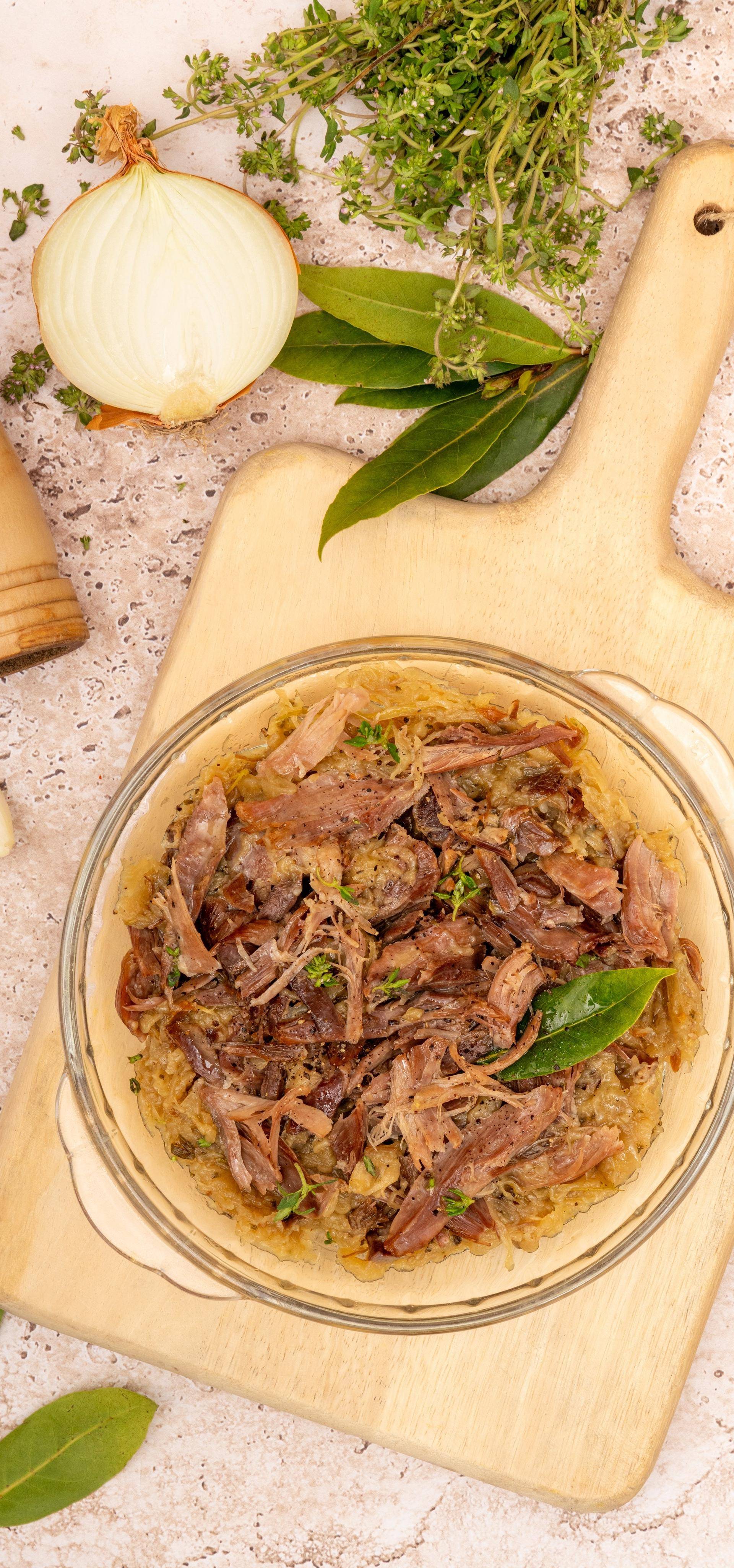 Effiloché de canard aux oignons confits - Recette Cookeo | Moulinex